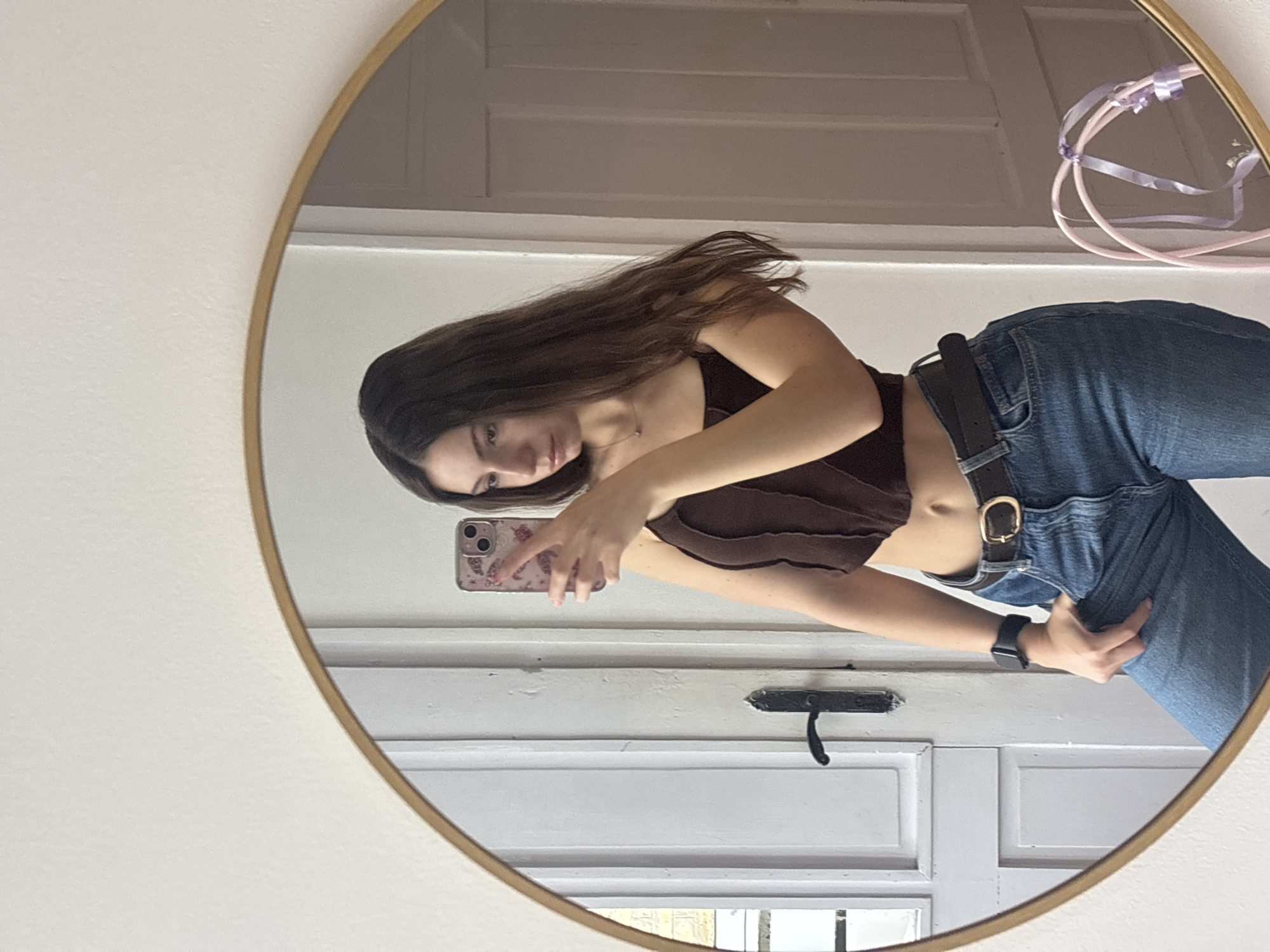 Woman Takes Mirror Selfies with Hello Kitty in Bulgaria