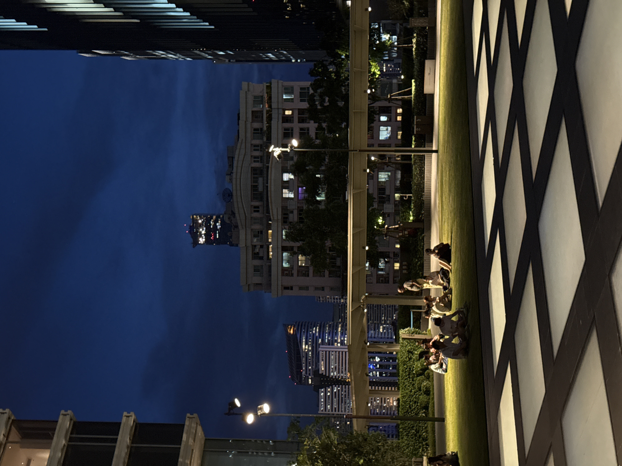 Bangkok park gathering draws small crowd on Thursday night
