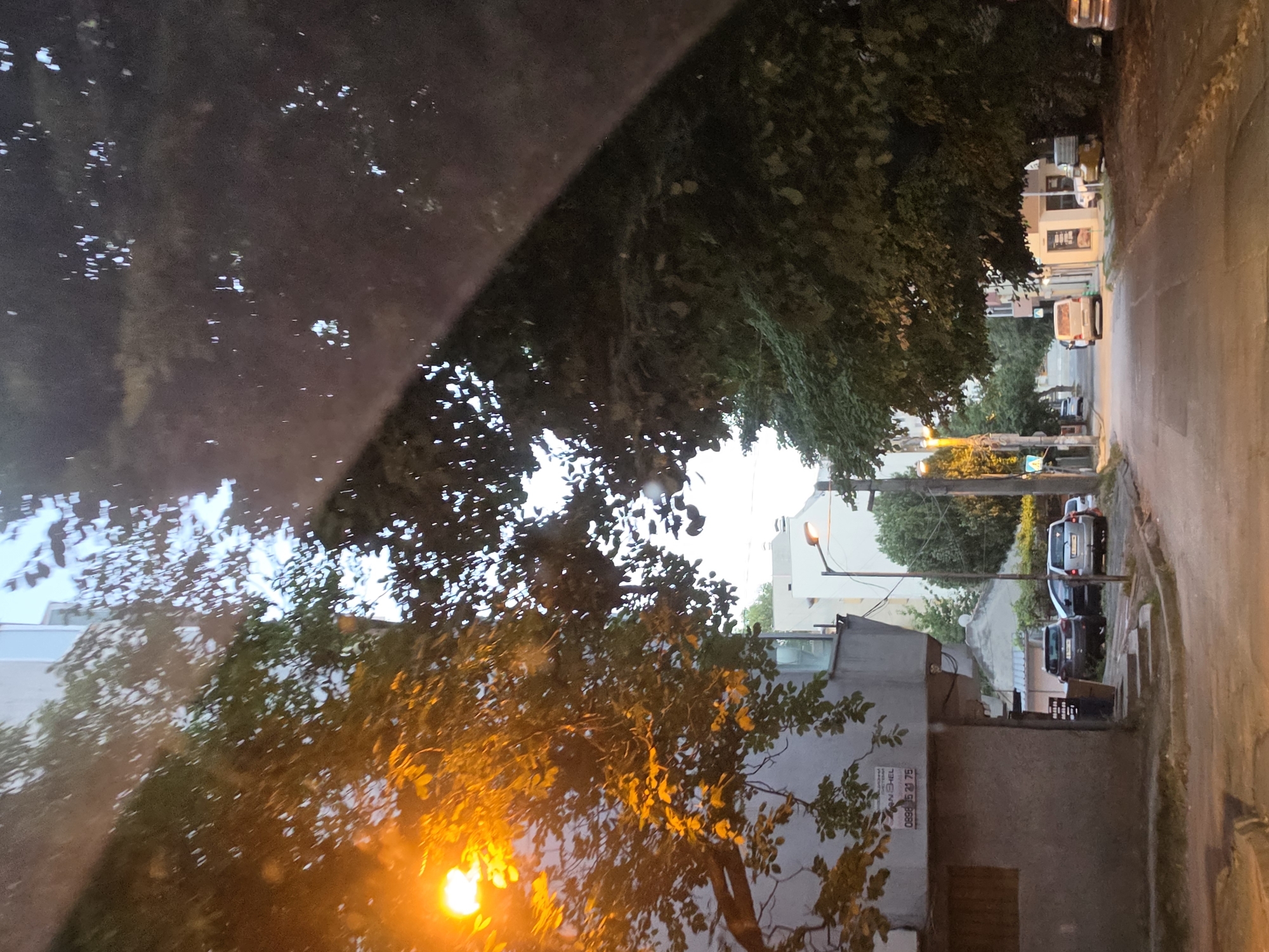 Late-night drive through Varna streets, Bulgaria