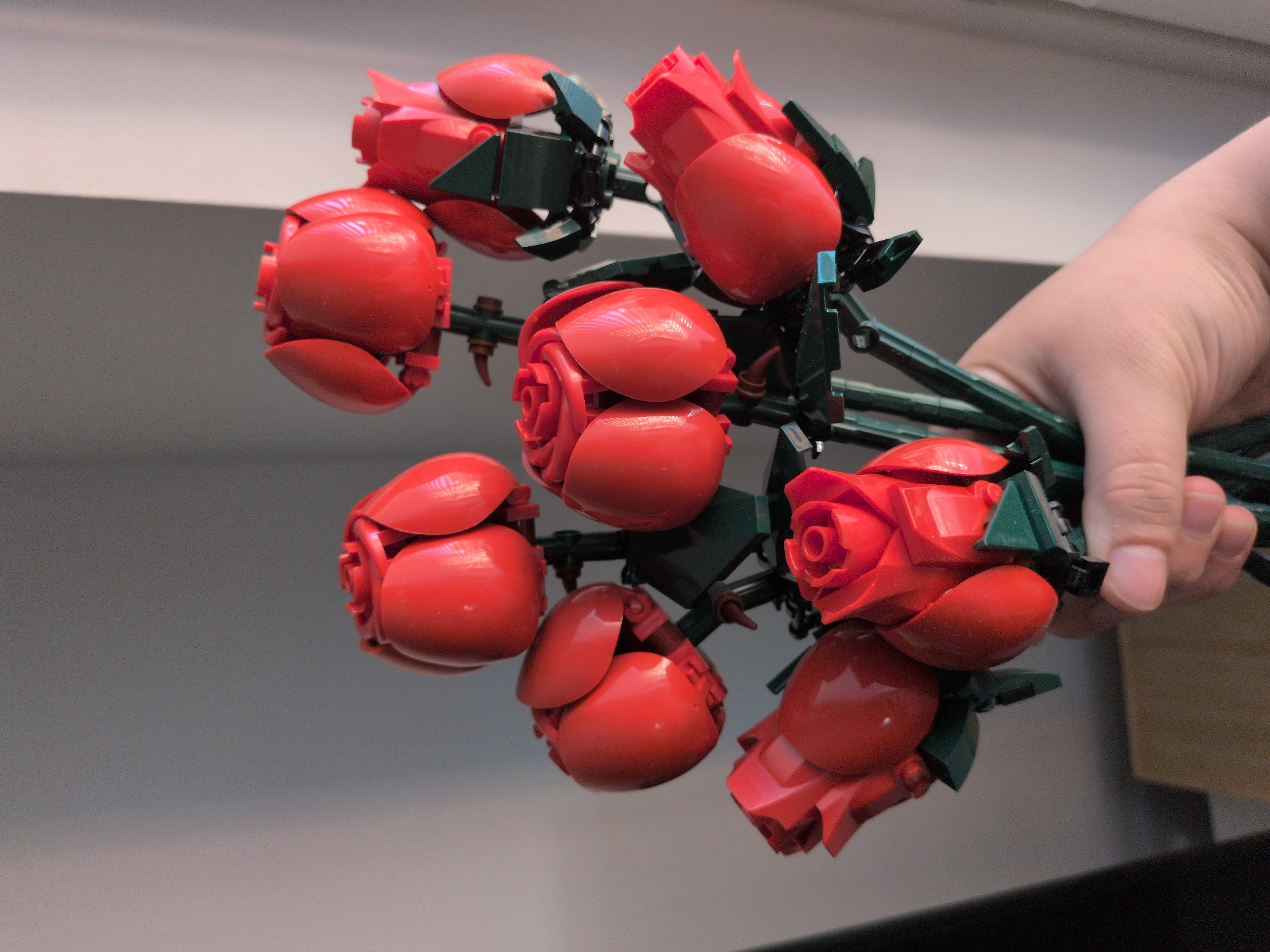 Creative afternoon: LEGO roses, colored pencils, pizza prep in Finland