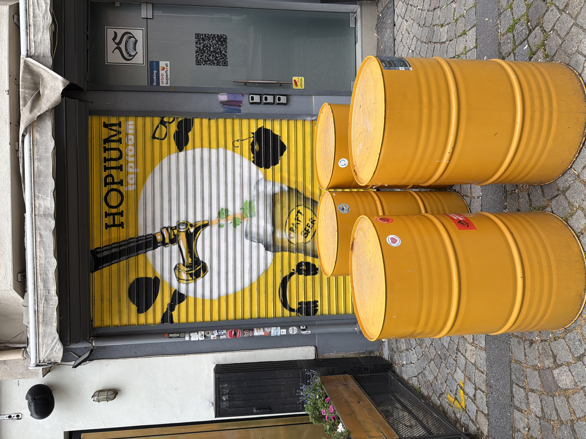 Street art and architecture documented in Plovdiv's Kapana district