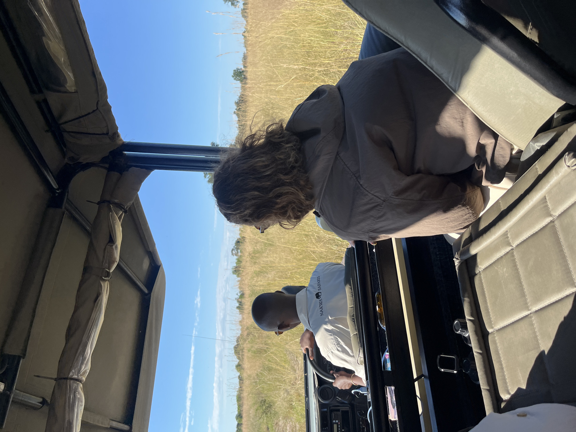 Safari vehicle spotted with passengers in Kakoro, Botswana