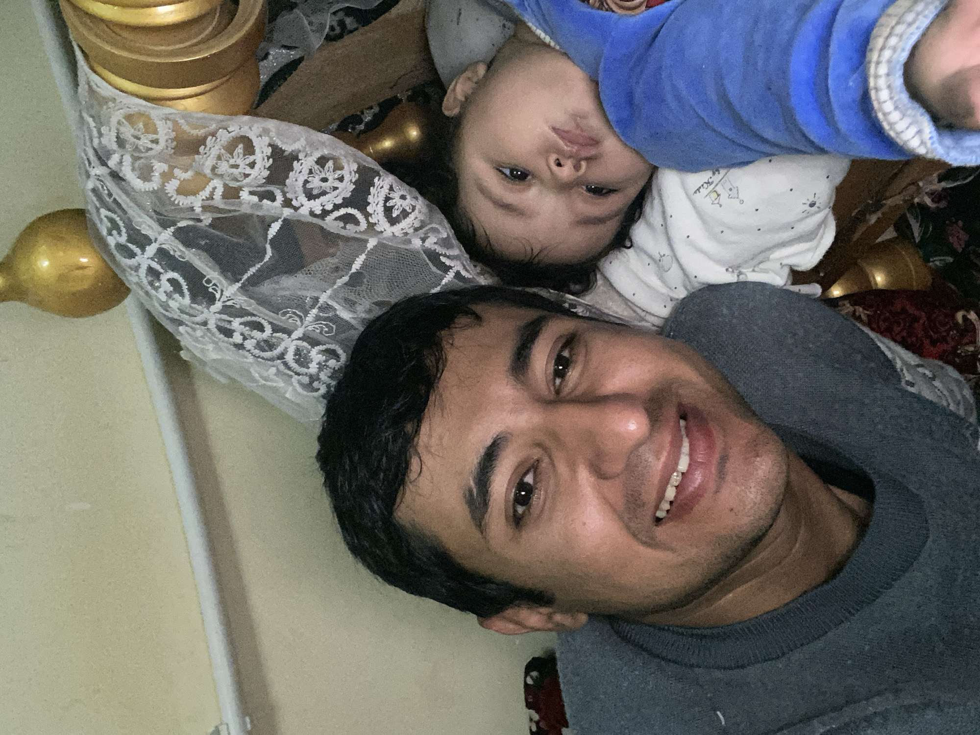 Father and baby captured in casual moments in Galaosiyo
