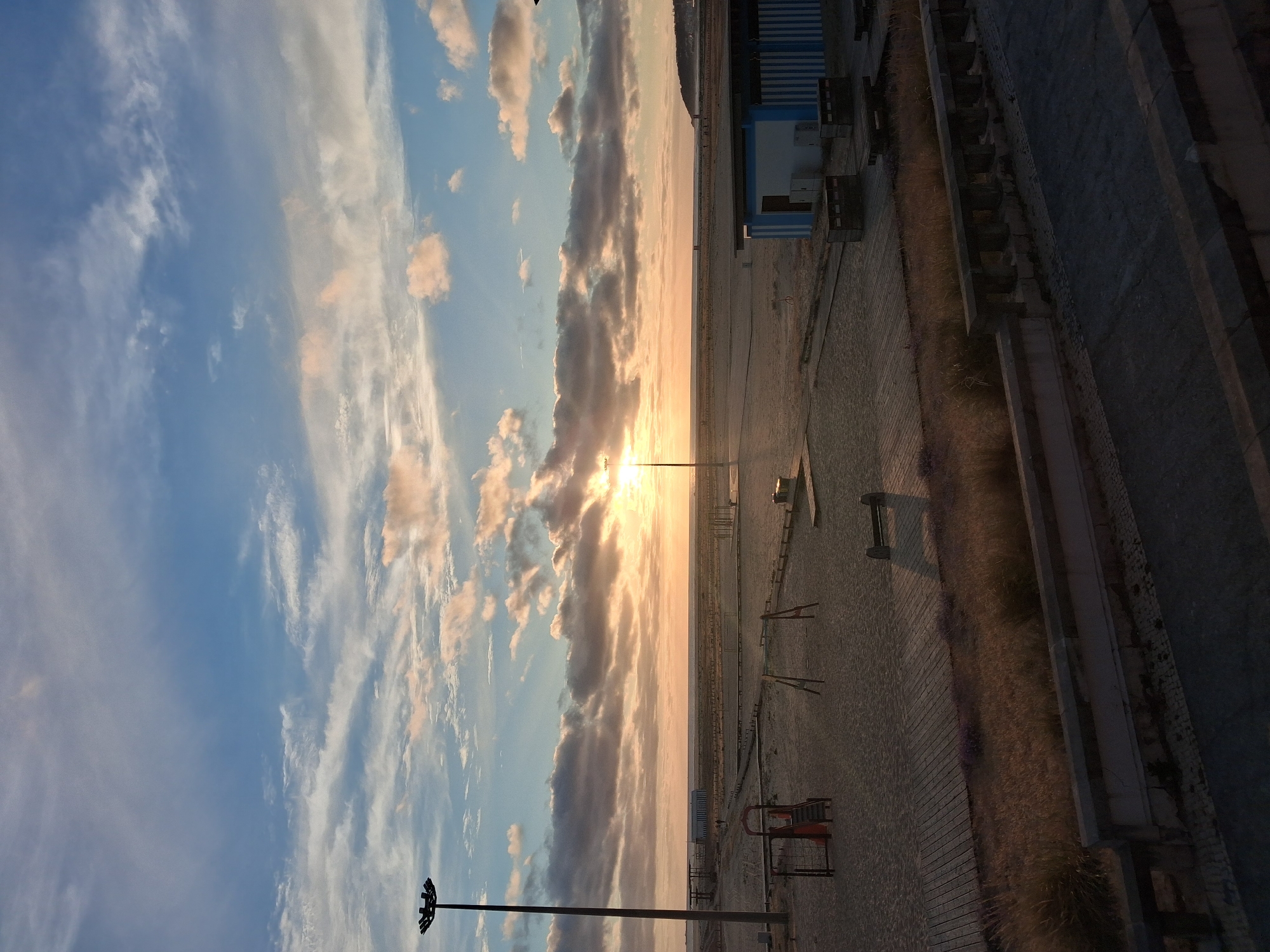 Sunset captured at Figueira da Foz beach, Portugal