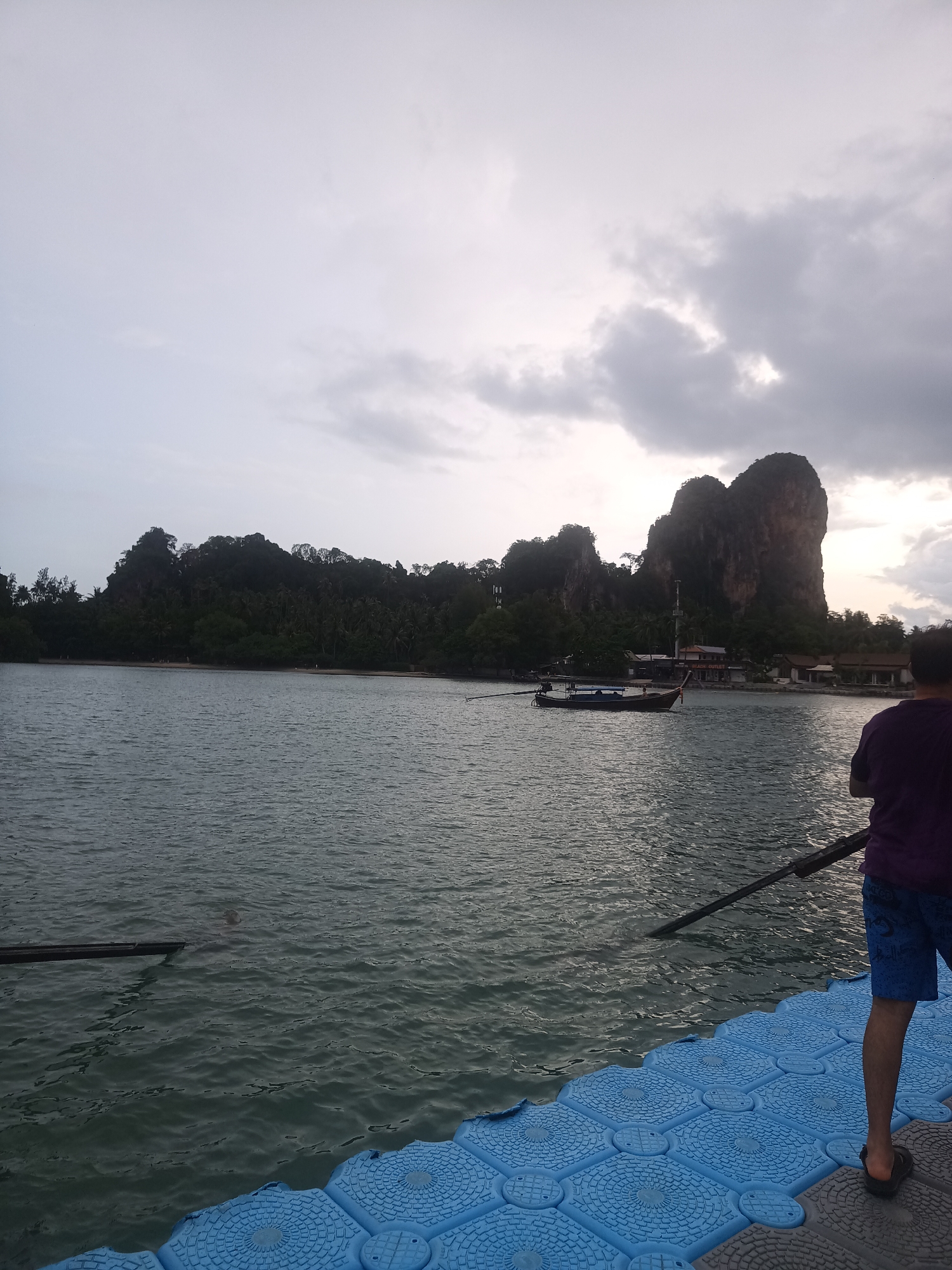 Overcast morning dock views captured in Ban Ao Nang