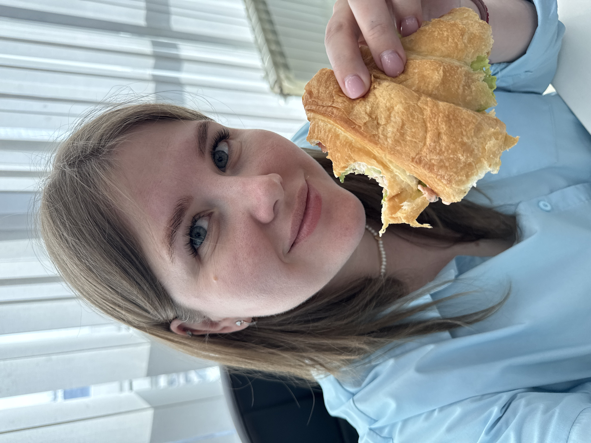 Woman's morning routine documented across multiple Perm locations