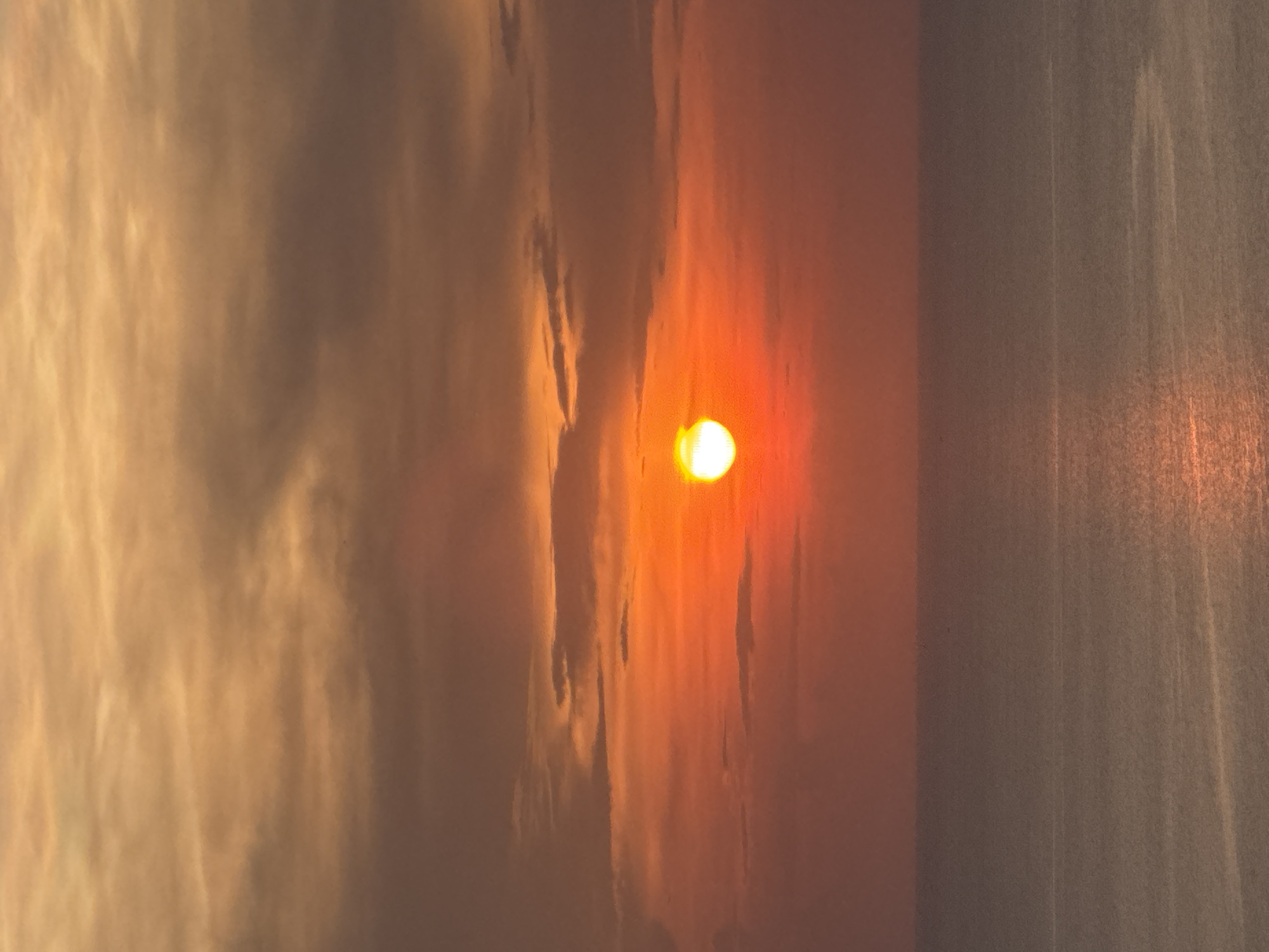 Sunset documented over Andaman Sea near Thai coastal village