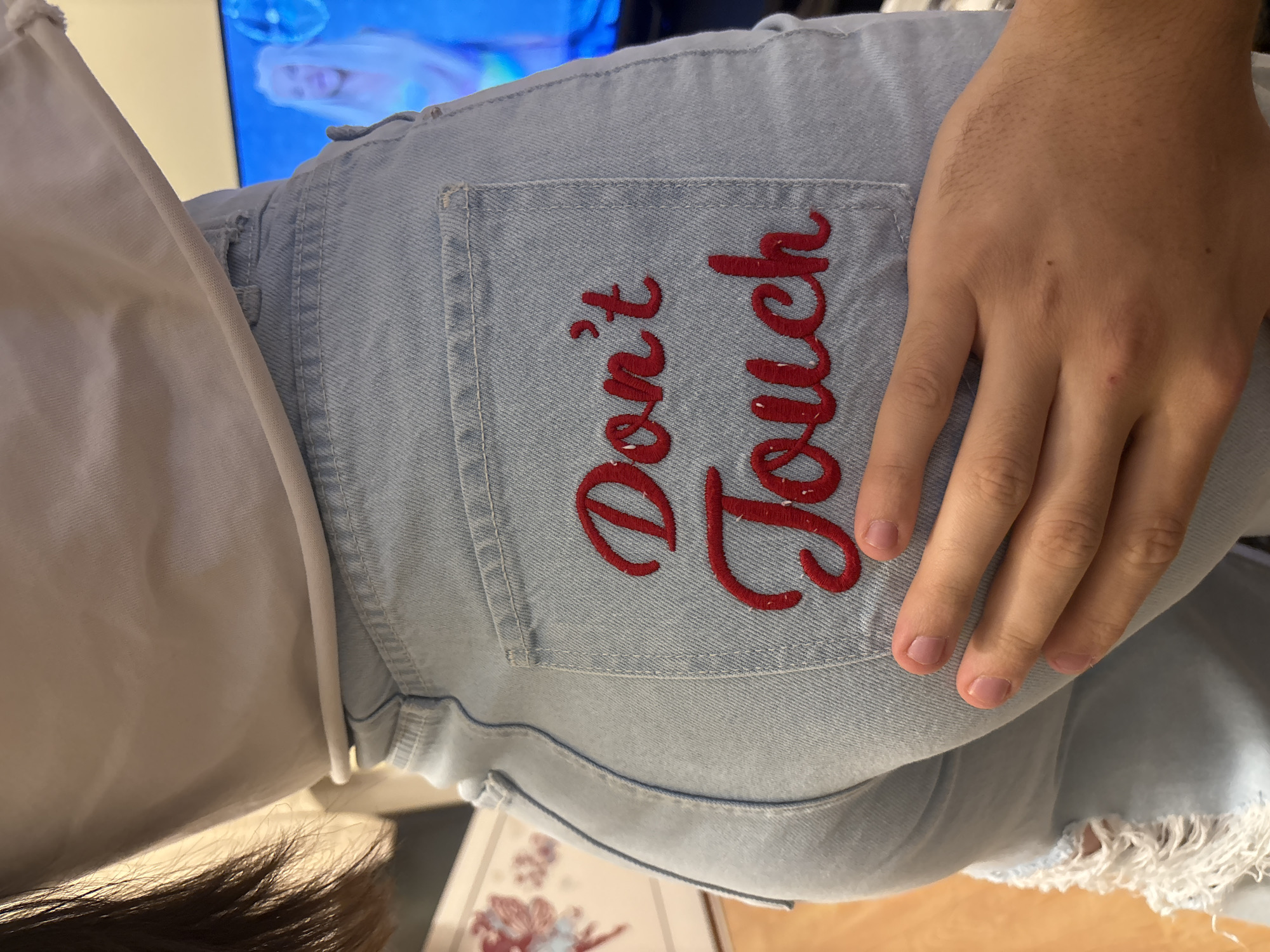 Casual moments captured in Burgas: jeans message, TV music video