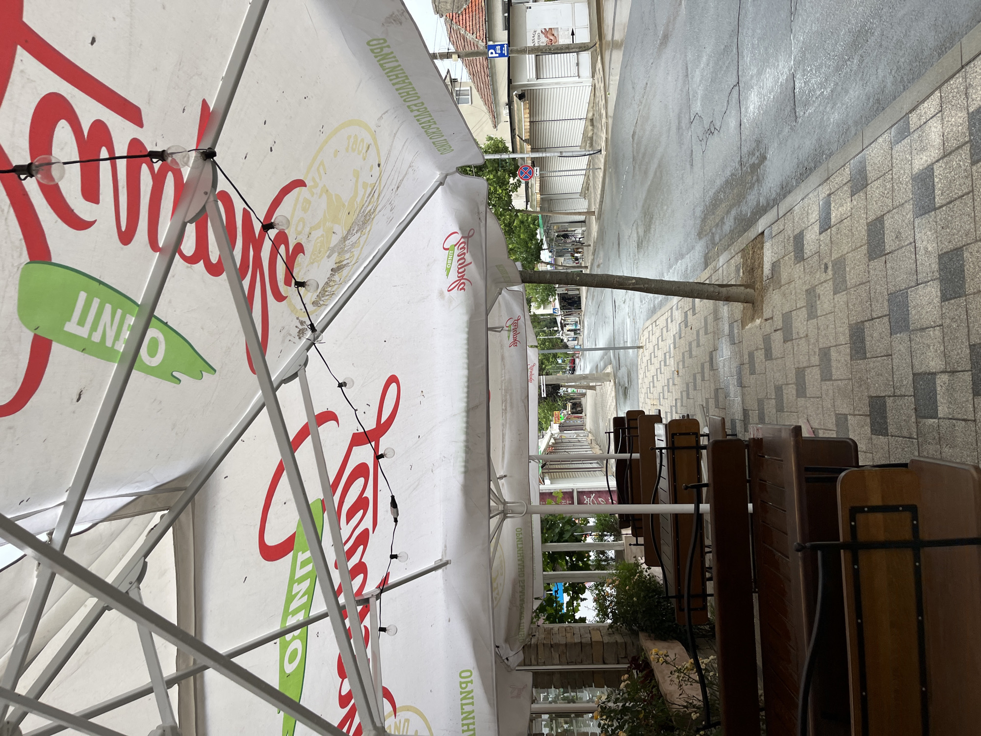 Obzor's streets sit quiet before the day begins