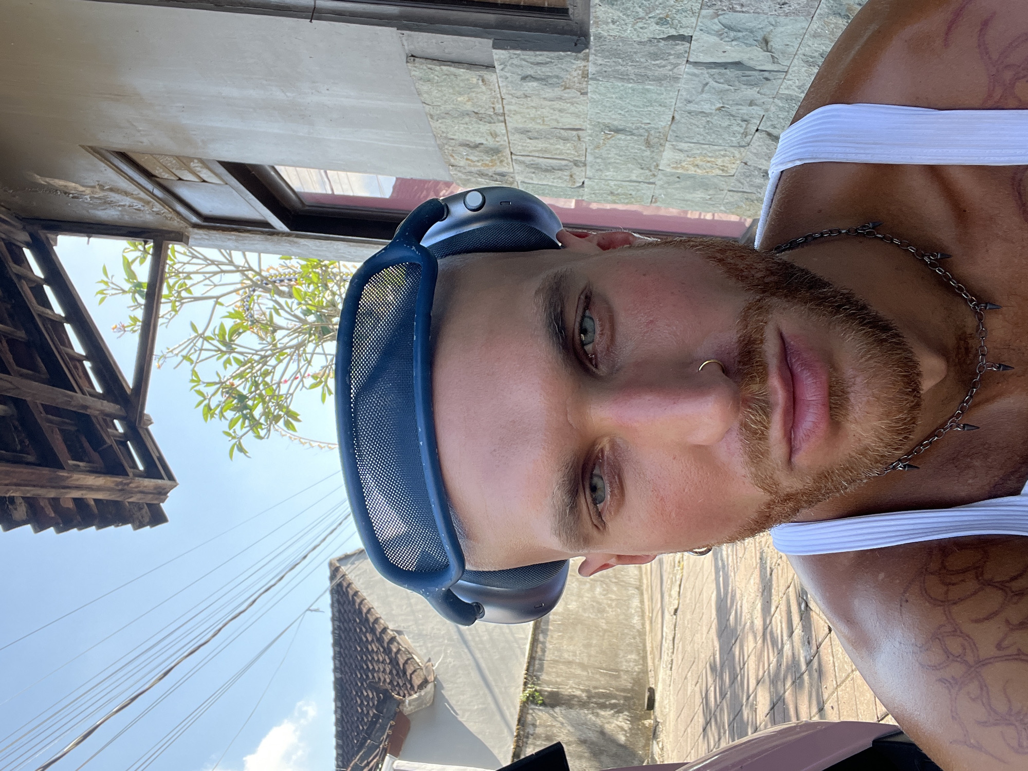 Selfies and a dog moment in North Kuta, Bali