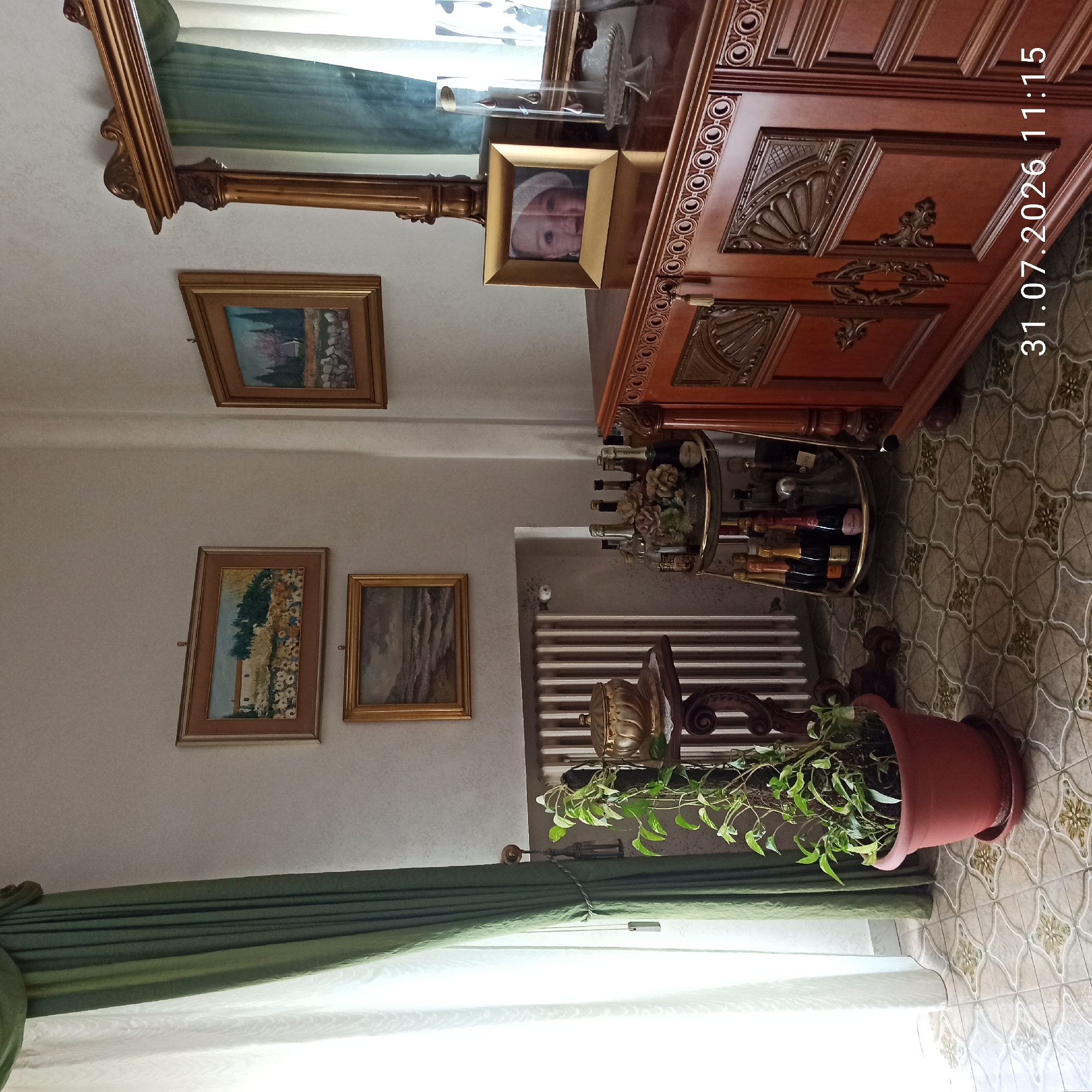 Inside a decorated Modugno home and its local shopping mall