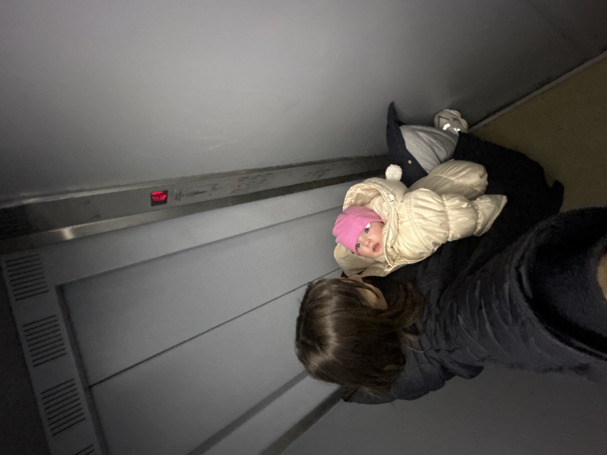 Moscow resident documents early morning domestic routine with baby