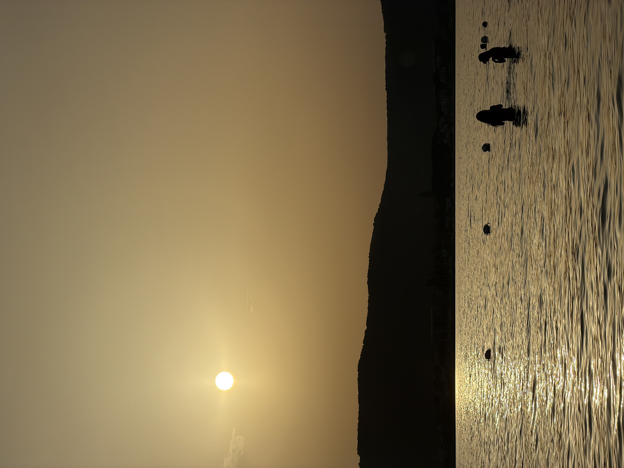 Golden hour at an Alghero beach, Sardinia