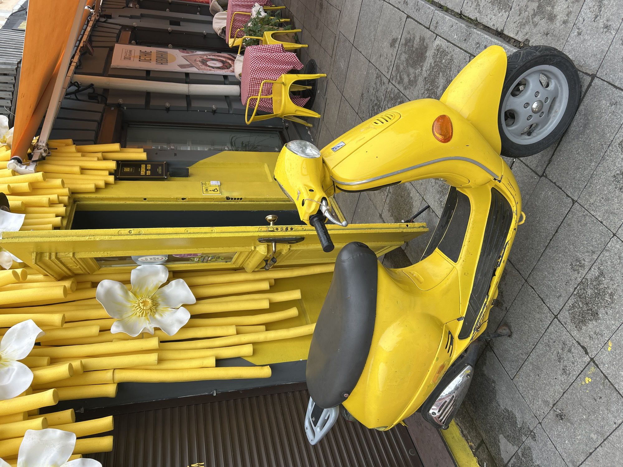 Murals, sculptures, and bold street decor in a colorful urban spot