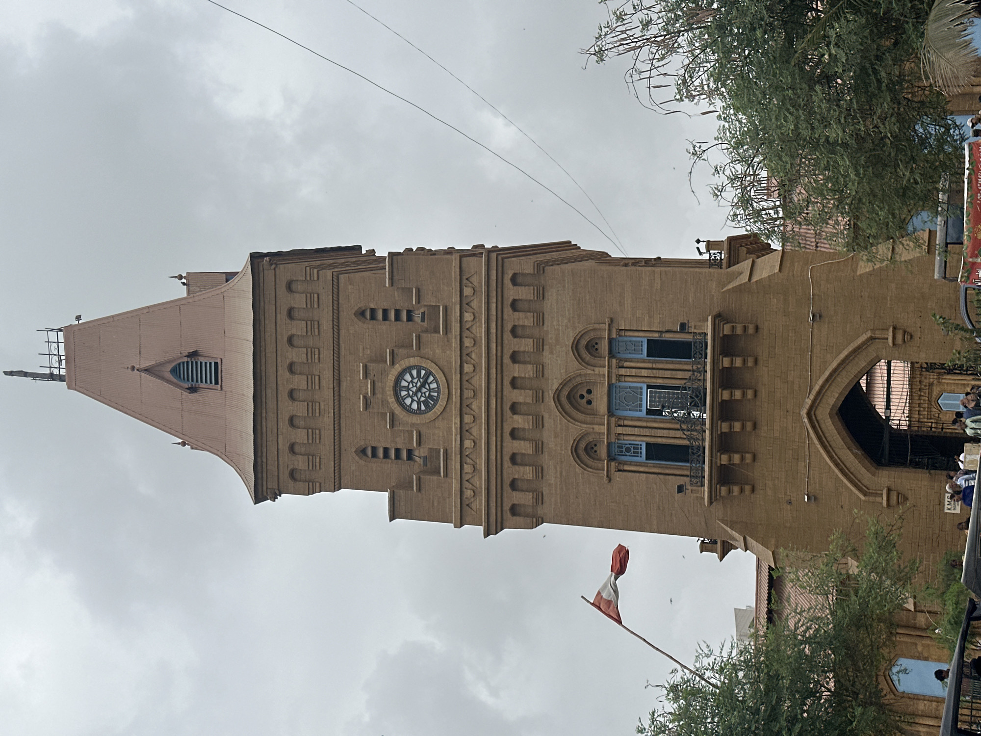 Karachi's Empress Market clock tower from multiple angles