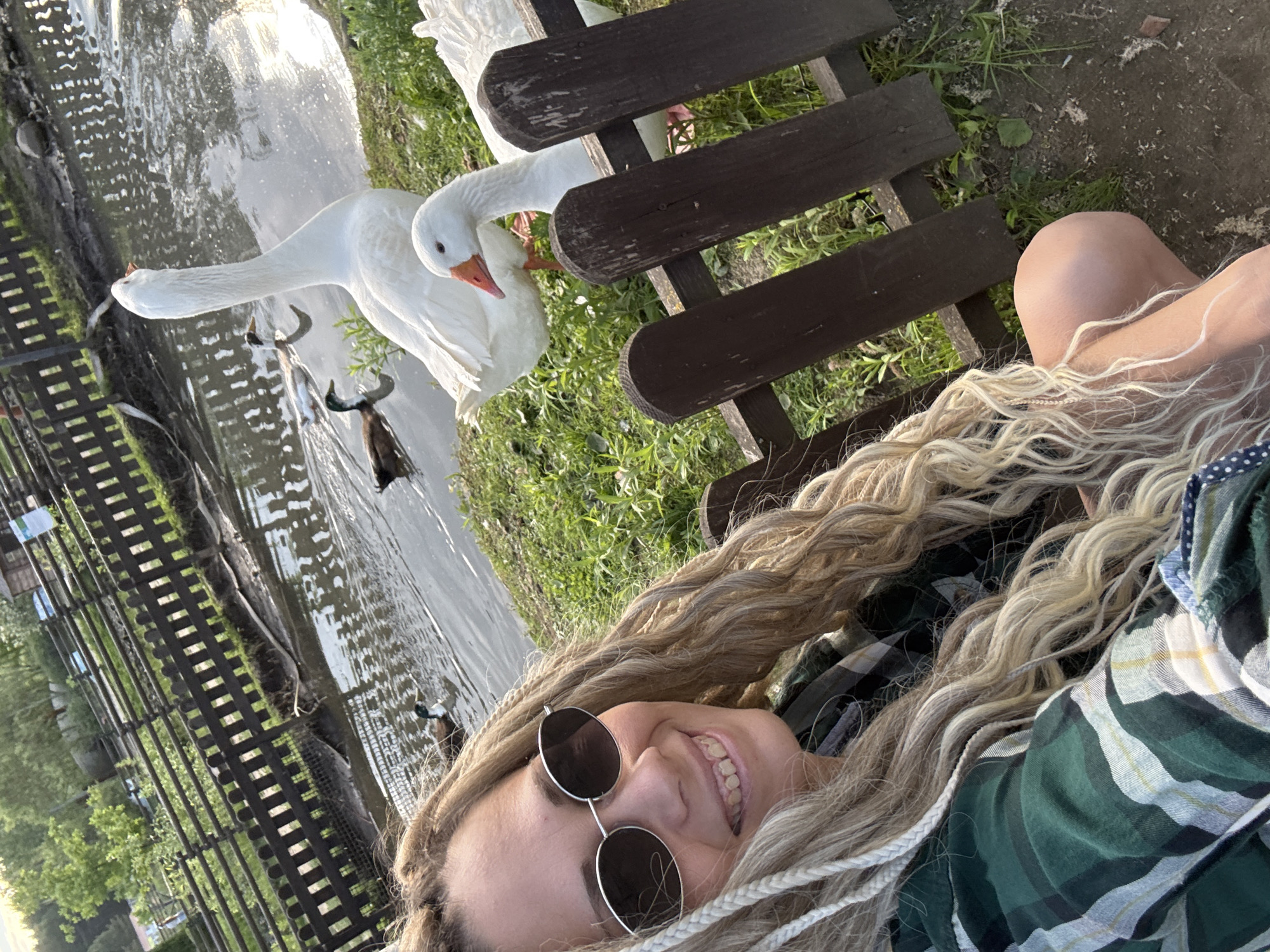 Person takes selfie outdoors in Шебунино, Russia