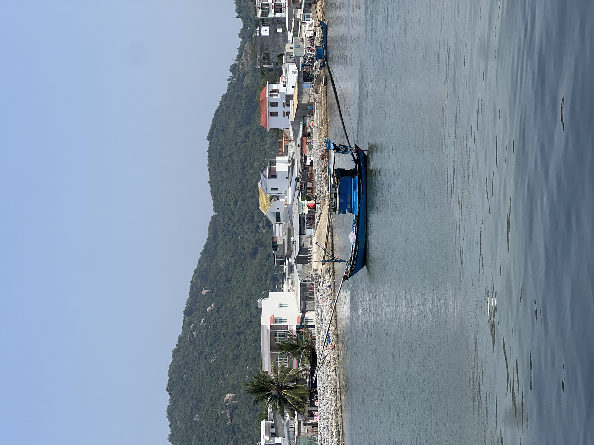 Traditional boat rowing observed in Nha Trang coastal waters