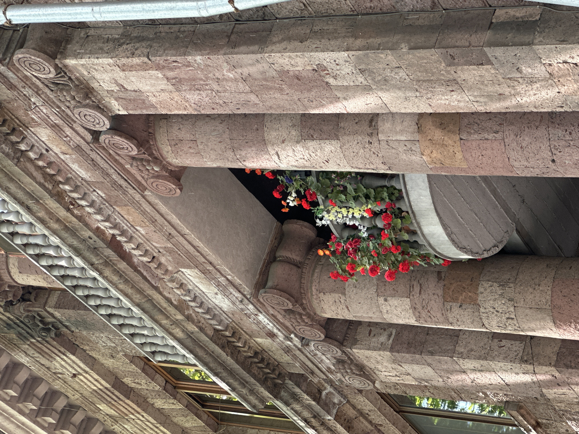 Morning scenes documented at Yerevan Cascade architectural landmark