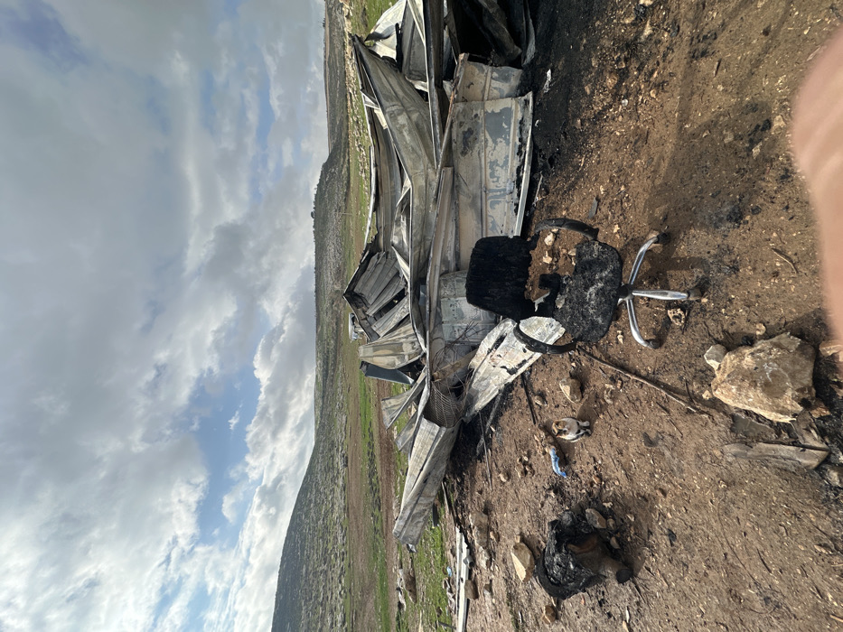Fire aftermath documented in Mikhmas Bedouin, Palestinian Territory