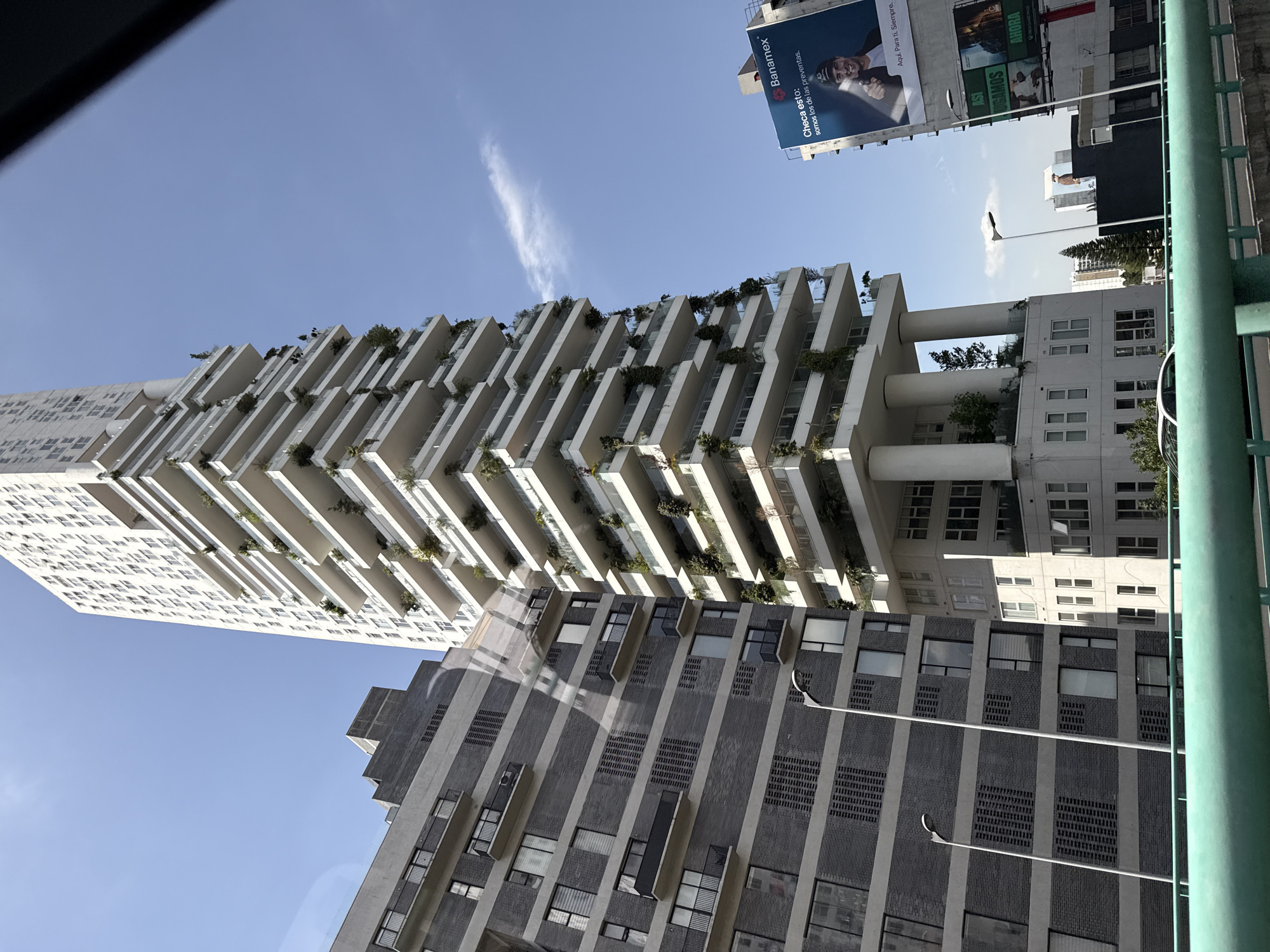 Mexico City urban landscape captured from multiple vantage points