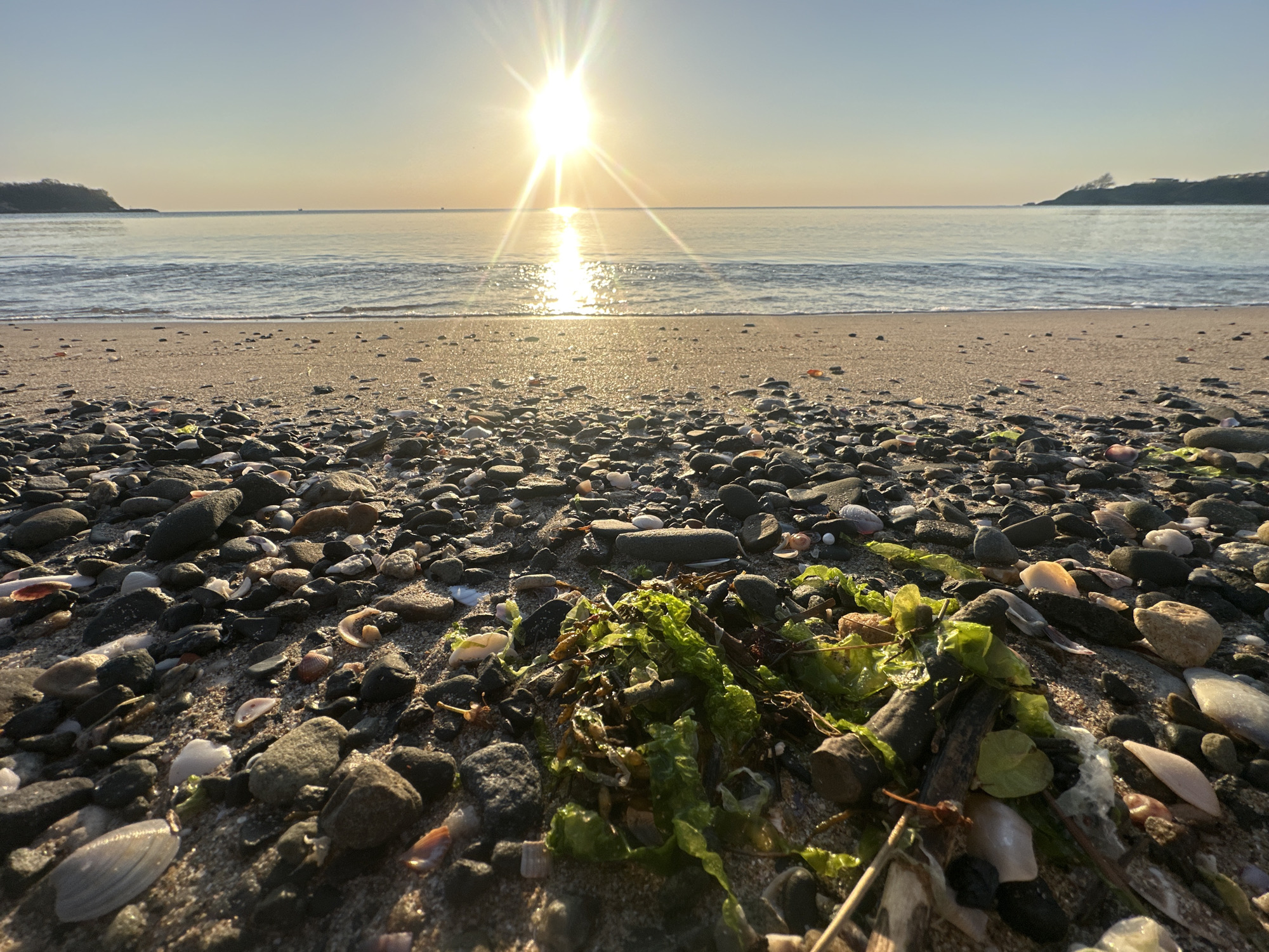 Dawn beach scenes documented in Kiten, Bulgaria