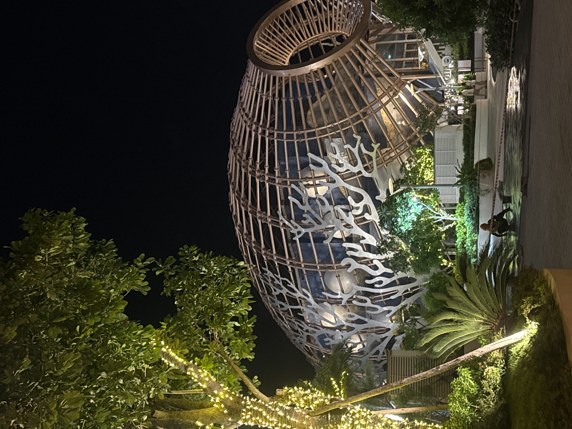 Nha Trang entertainment complex lit up at night