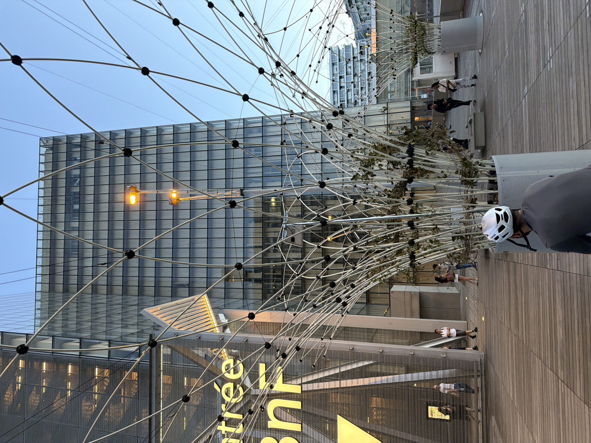 Evening look at the BnF François-Mitterrand in Paris