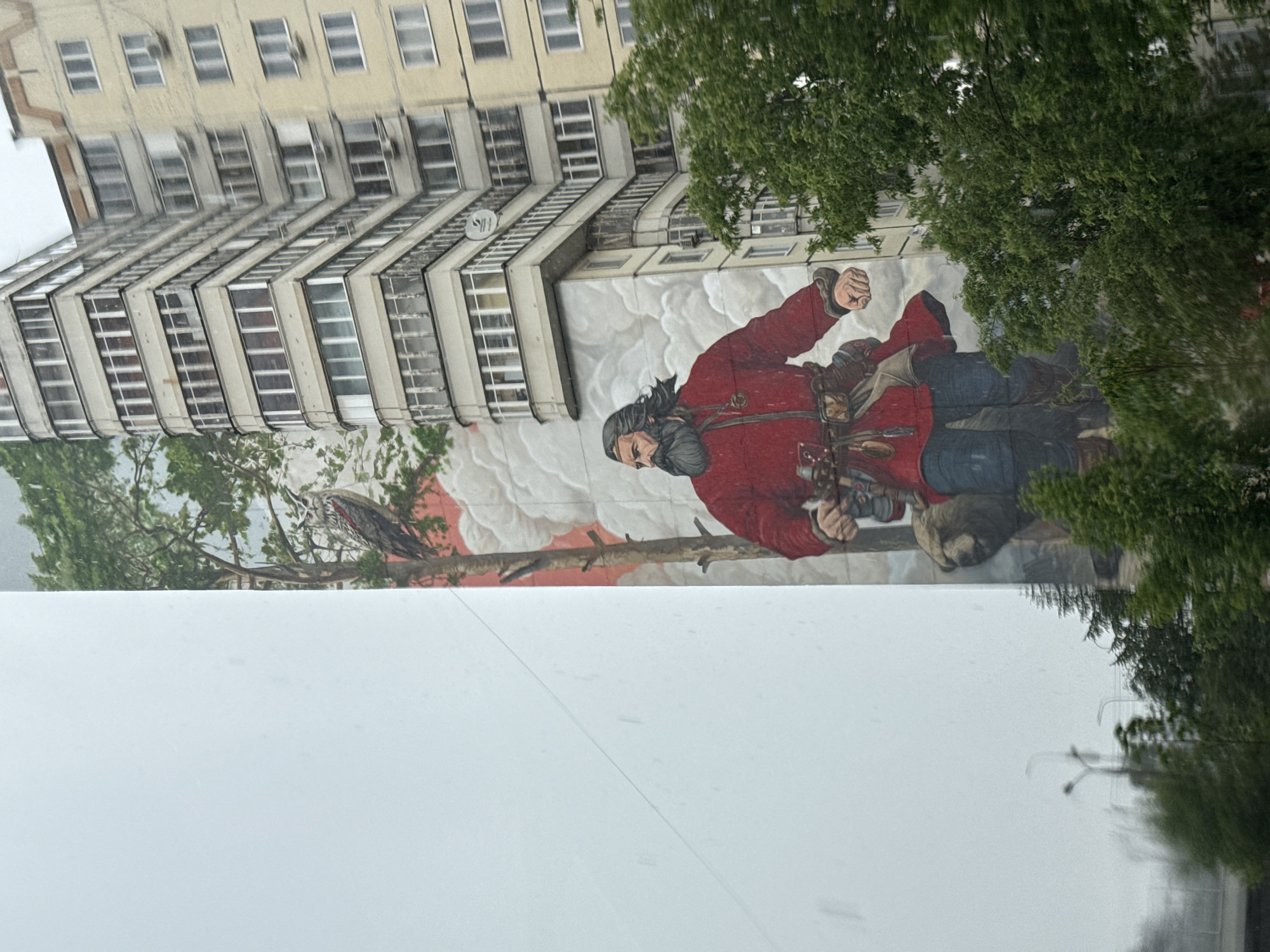 Heavy rain and hail floods streets in Perm, Russia