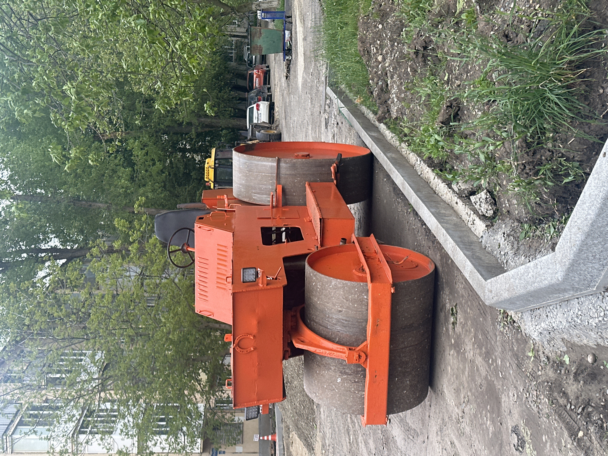 Construction equipment, tree pruning observed in Stavropol, Russia