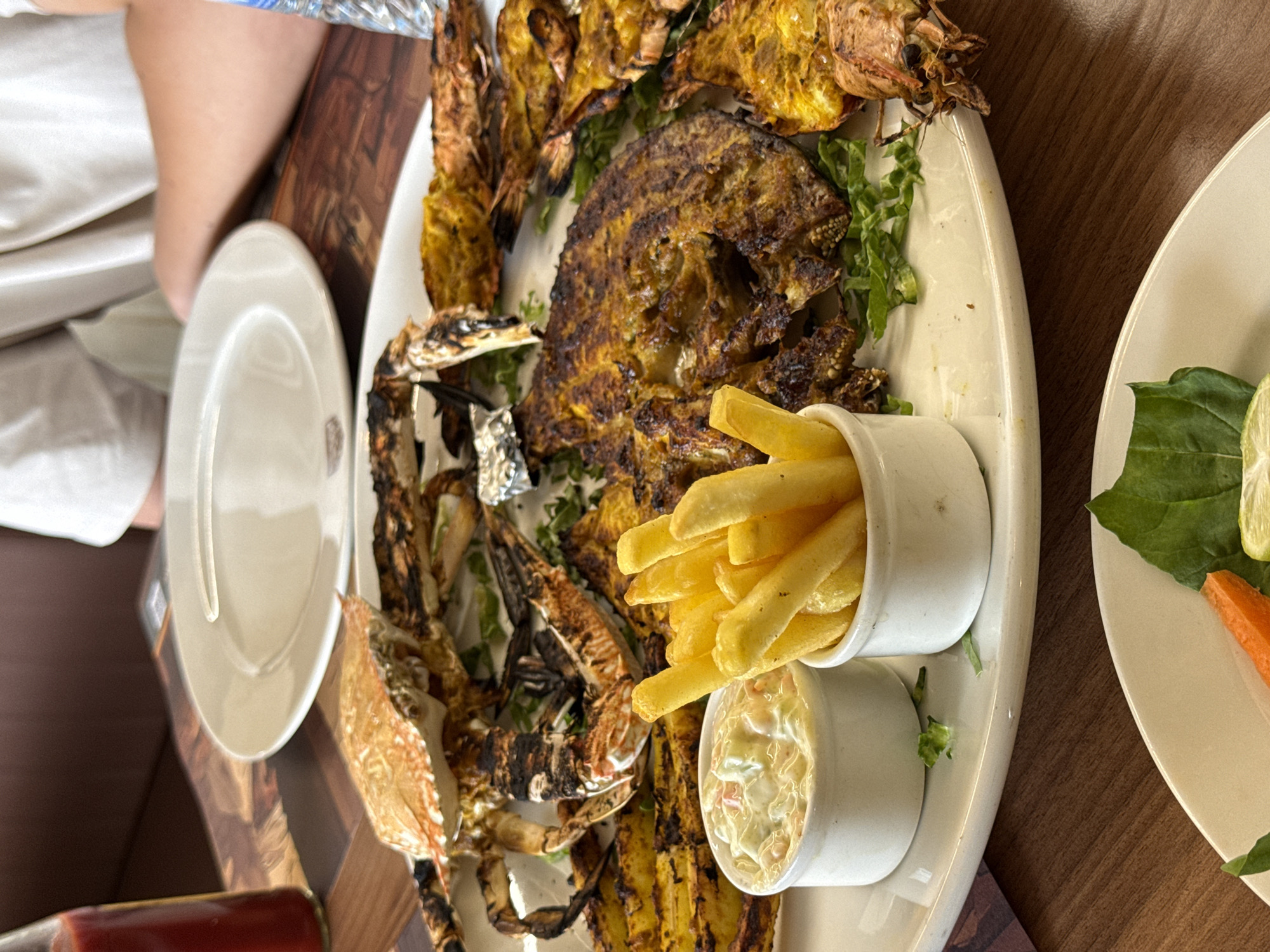 Seafood platter served in Dibba Al Fujairah, UAE