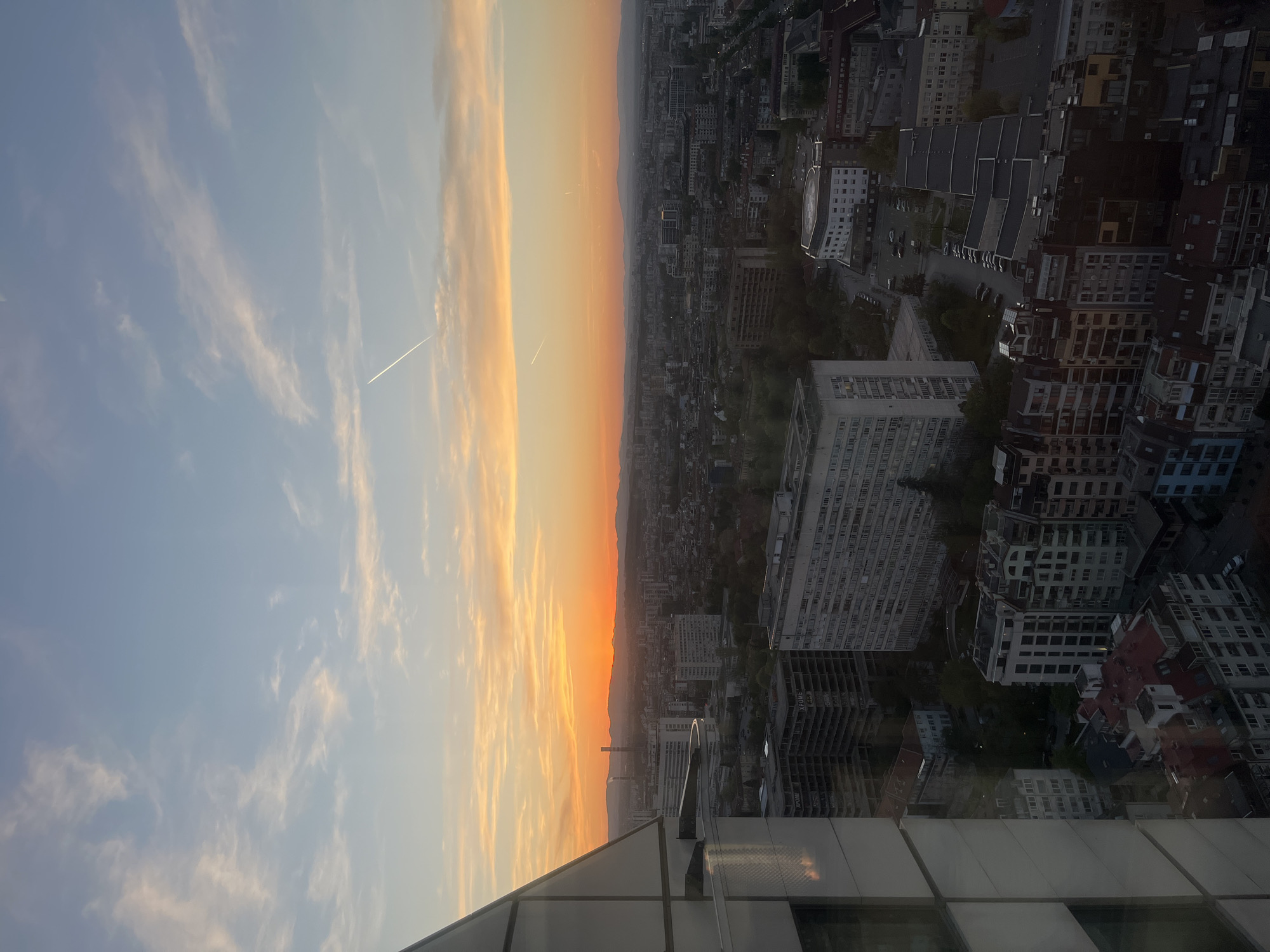Witness documents Sofia sunset from multiple viewpoints during golden hour