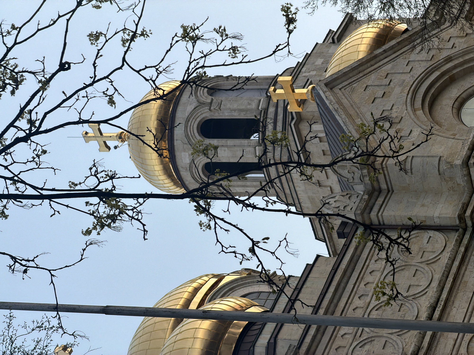 Observer documents historic architecture across central Varna, Bulgaria