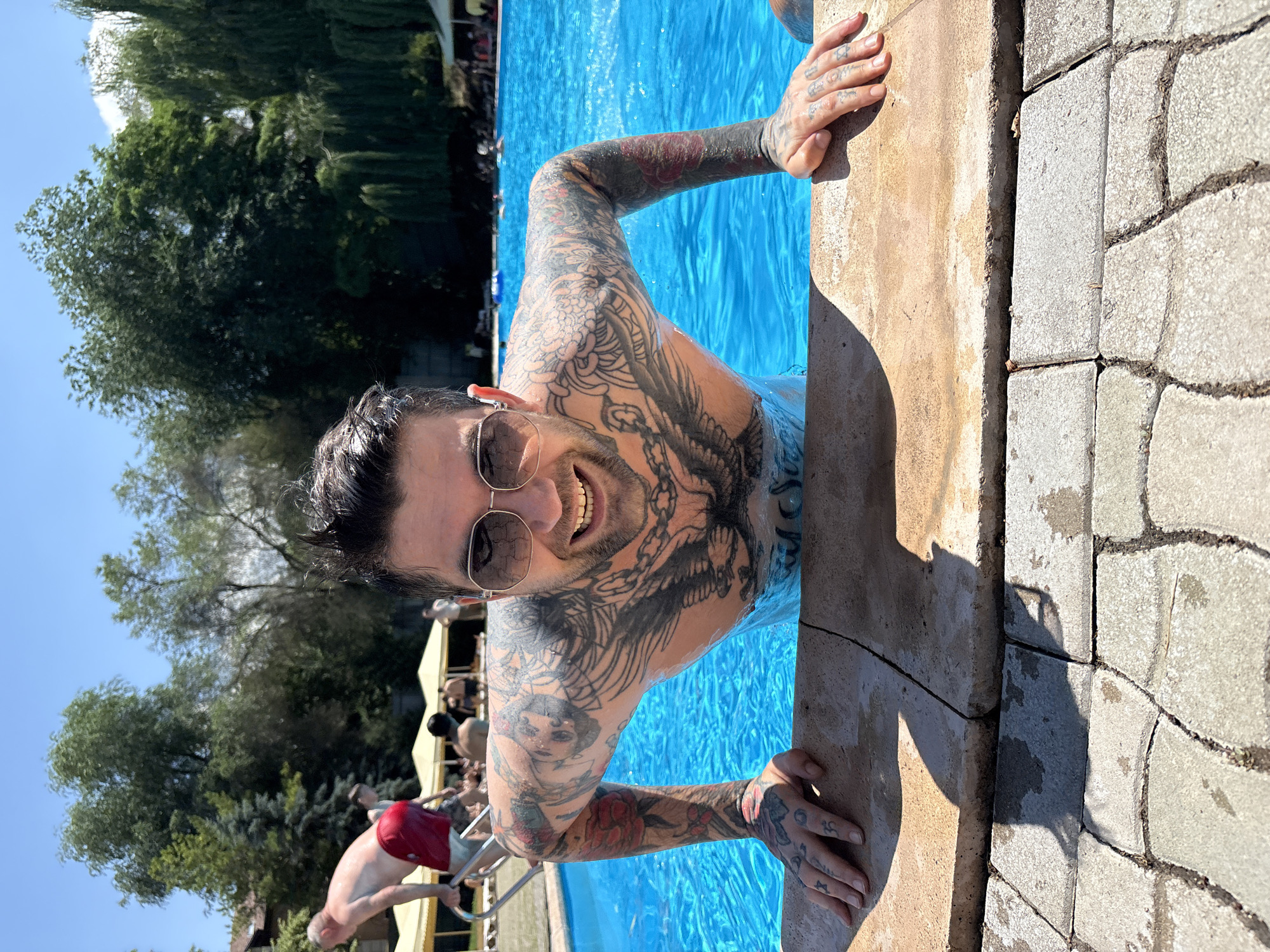 Summer pool day at Almaty aquatic center
