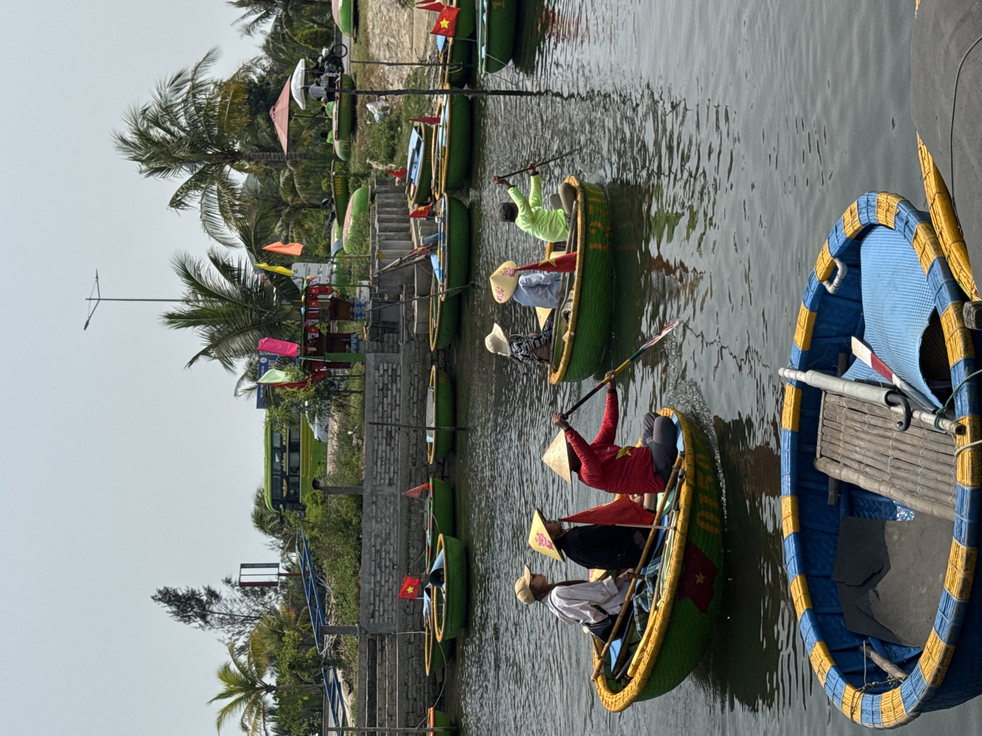 Traditional basket boat tourism observed in Đà Nẵng waterways