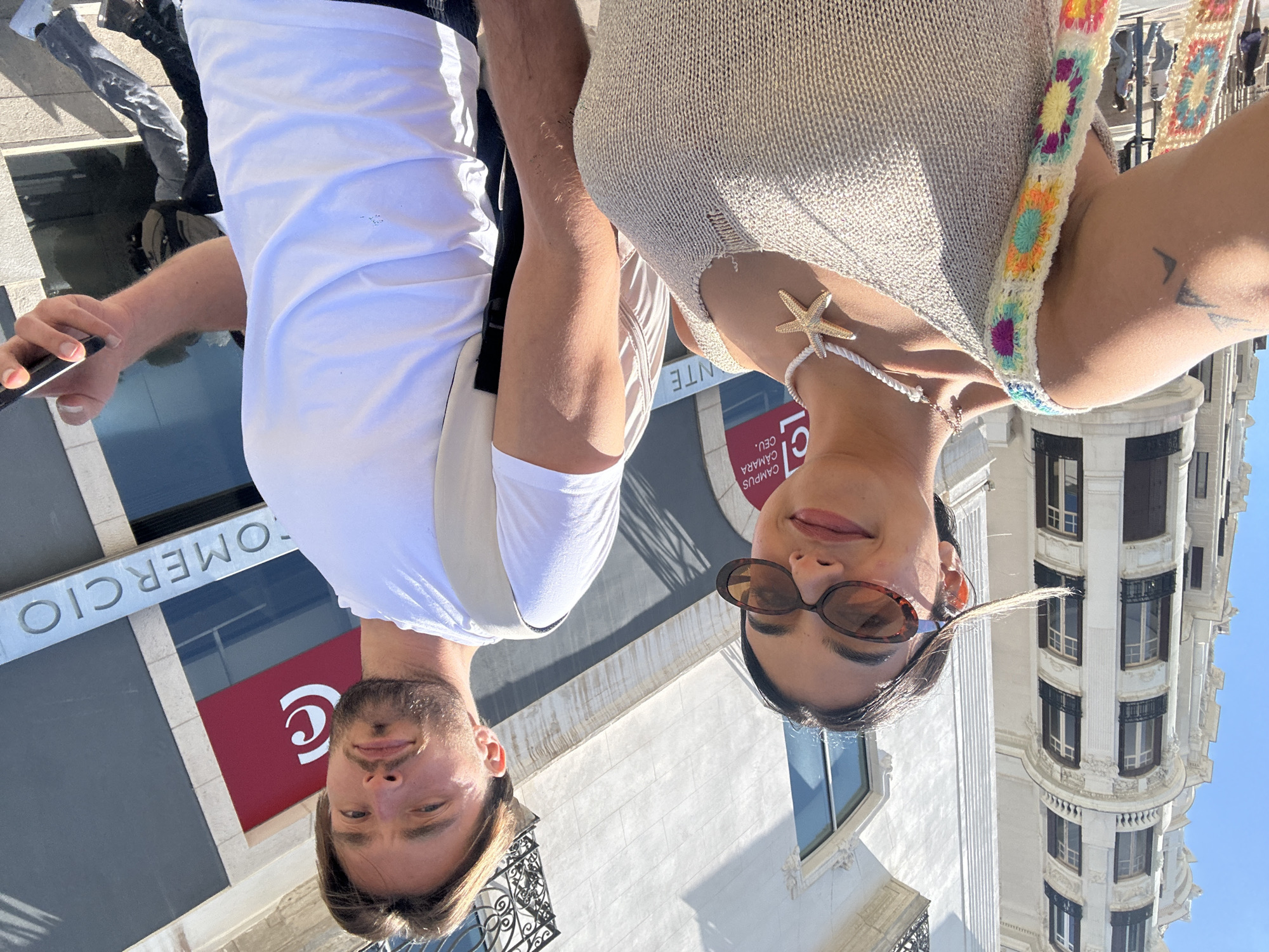 Couple Takes Selfies During Alicante Market Festival