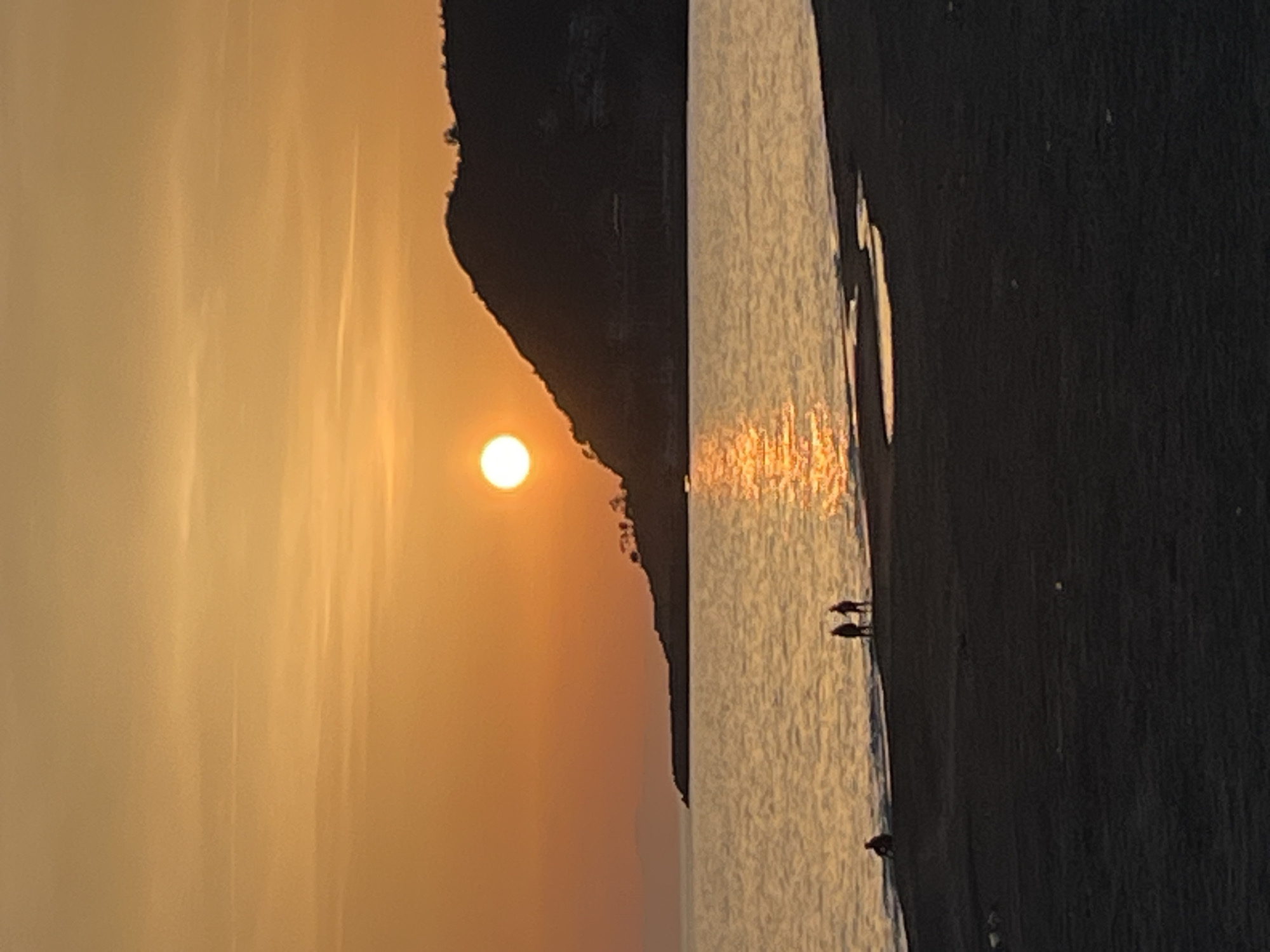 Sunset documented over Alanya coastline by multiple witnesses