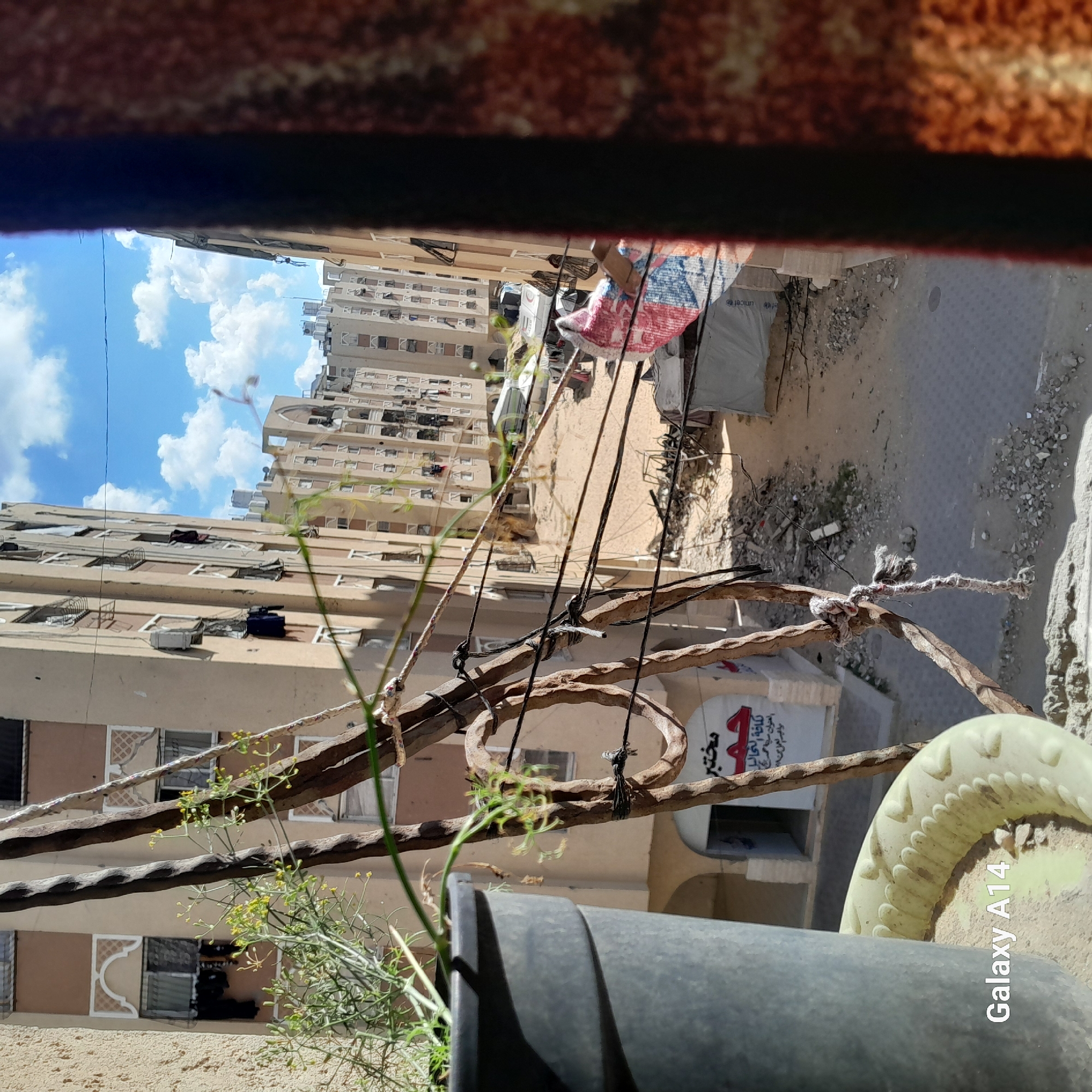 Morning street life documented in Khan Yunis residential areas