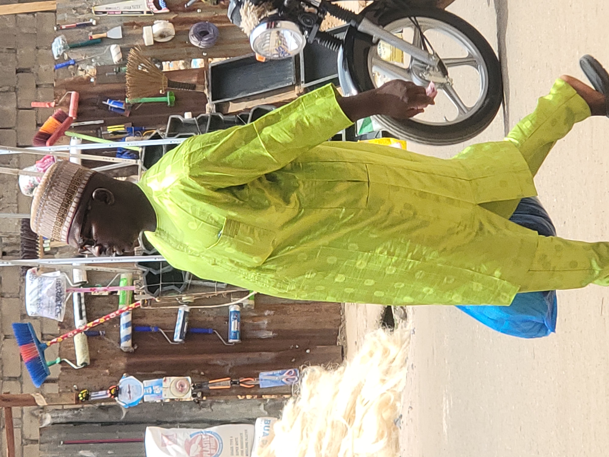 Daily market activity unfolds in Maiburiji, Nigeria