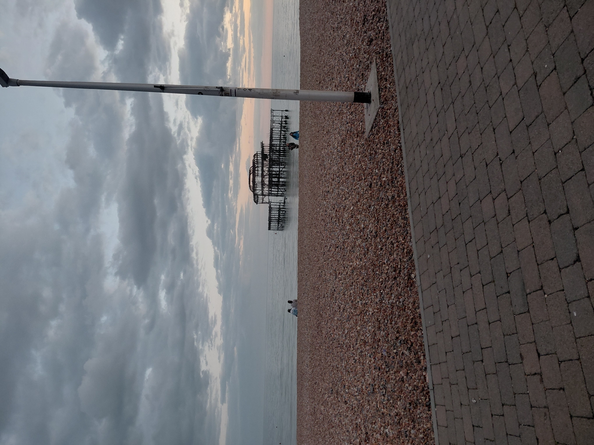 Evening scenes captured at Brighton seafront and i360 tower