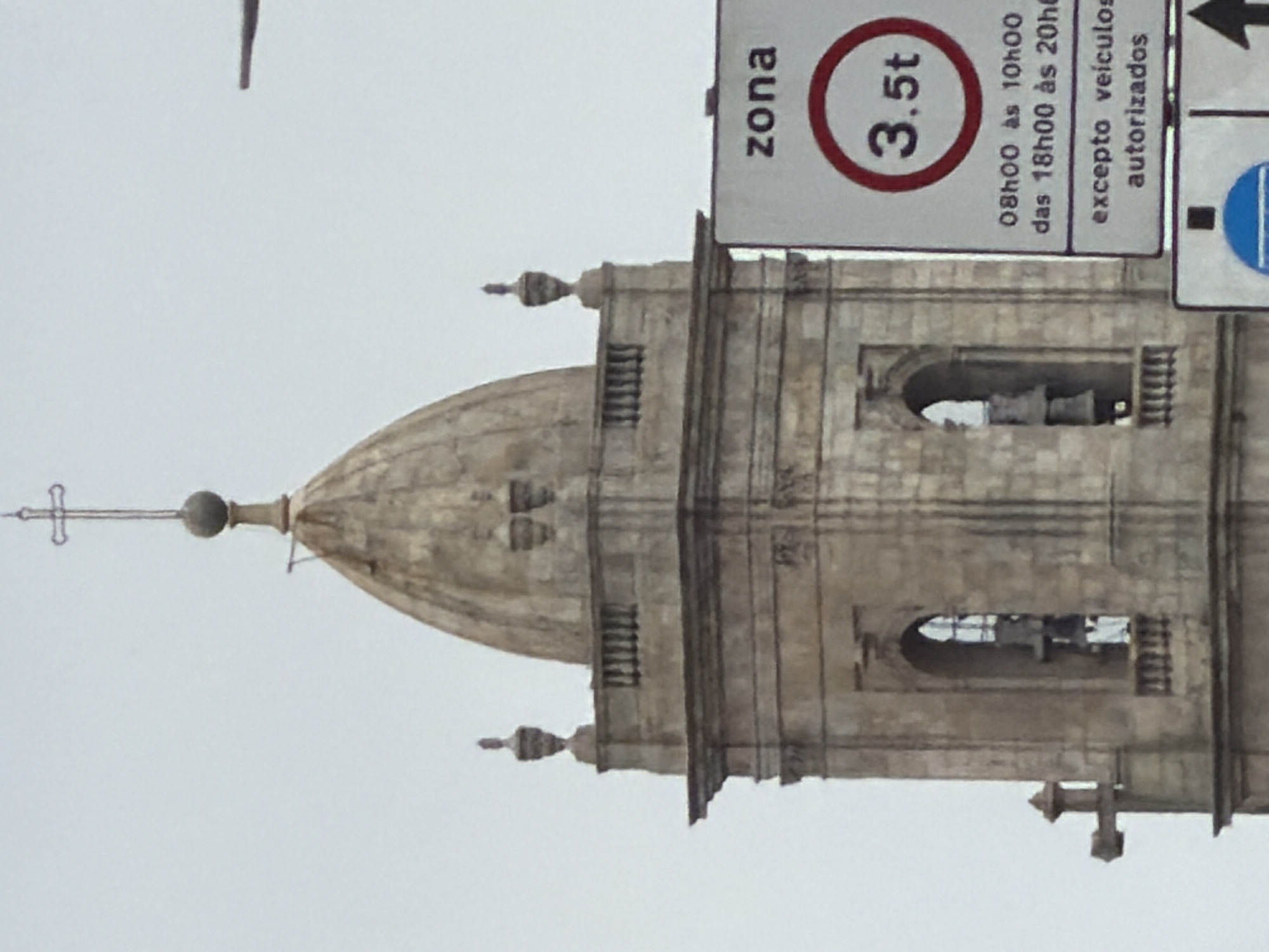 Clerigos Church tower documented in Porto, Portugal