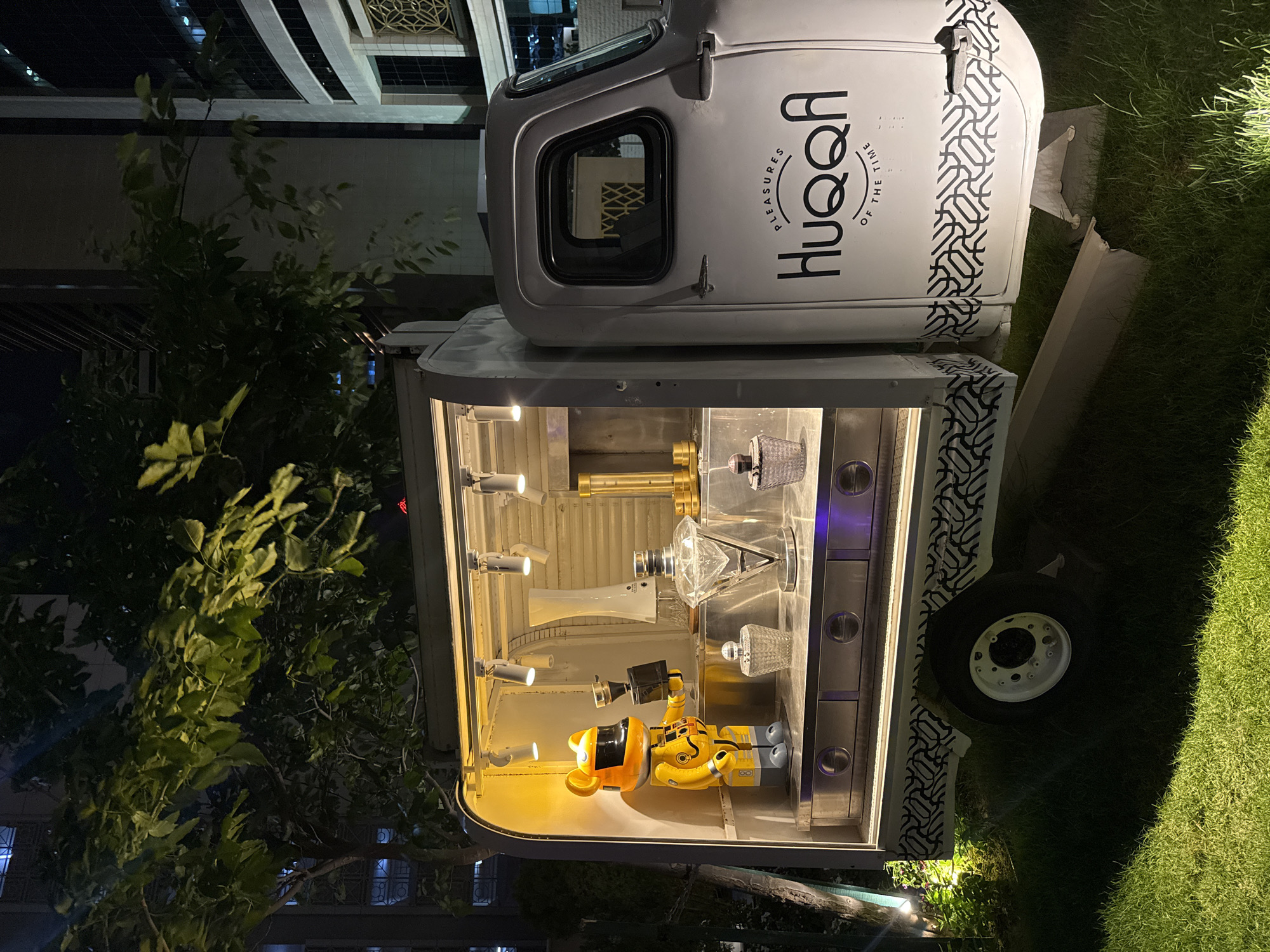 HuQQa food truck operates in downtown Doha park area