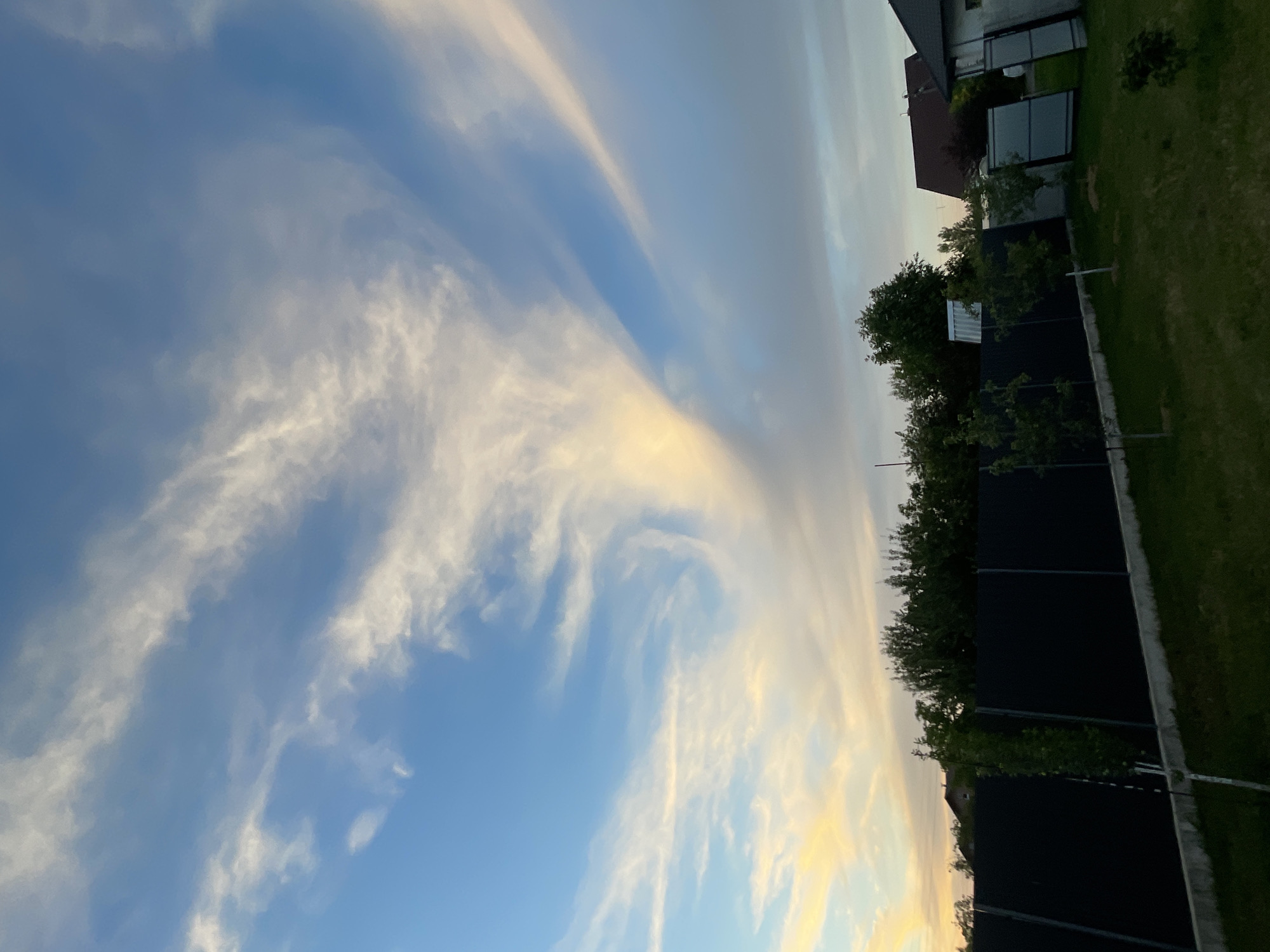 A quiet summer evening at home in rural Belarus