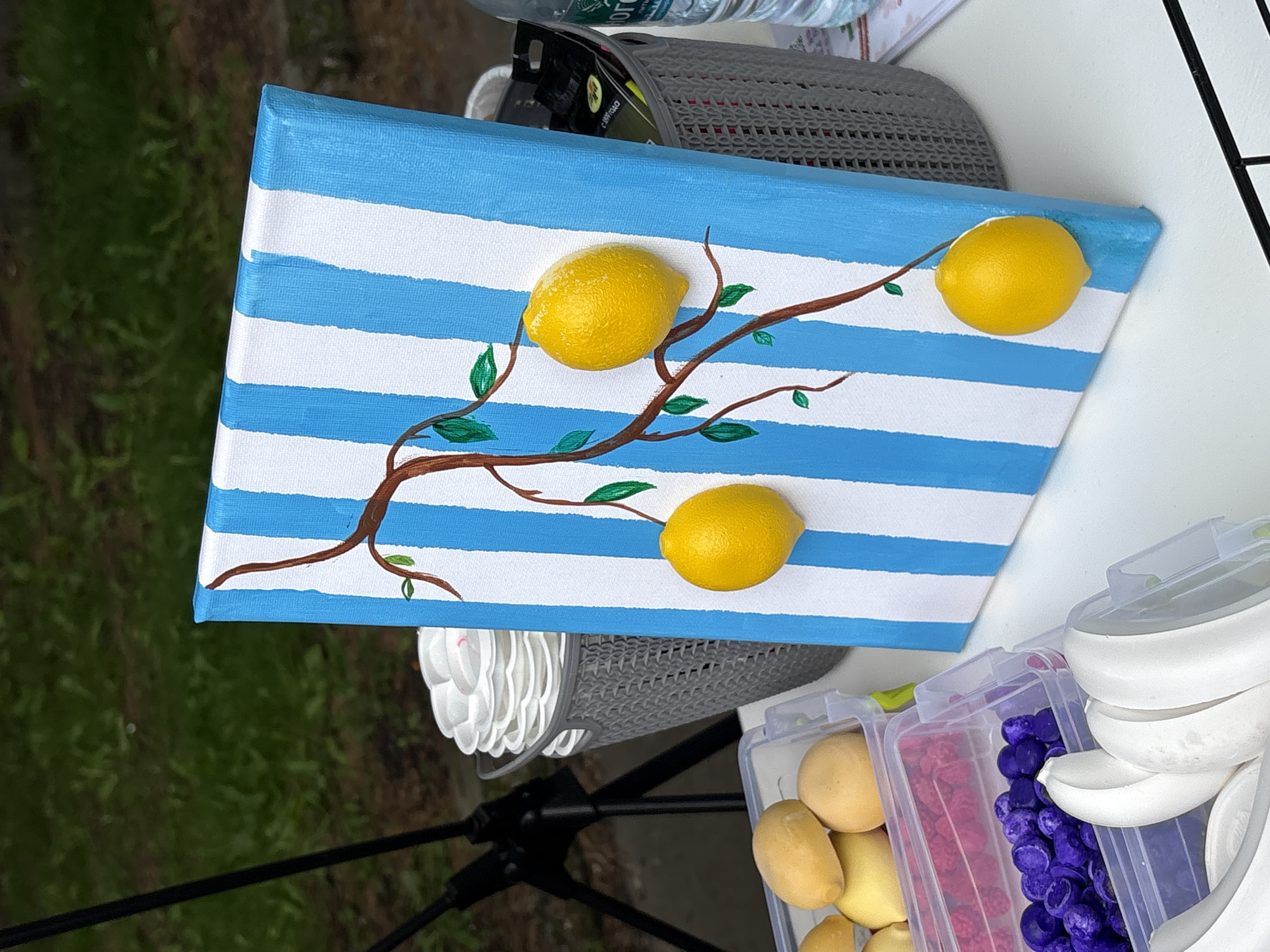 Street festival in Birobidzhan with games, crafts, and K9 demo