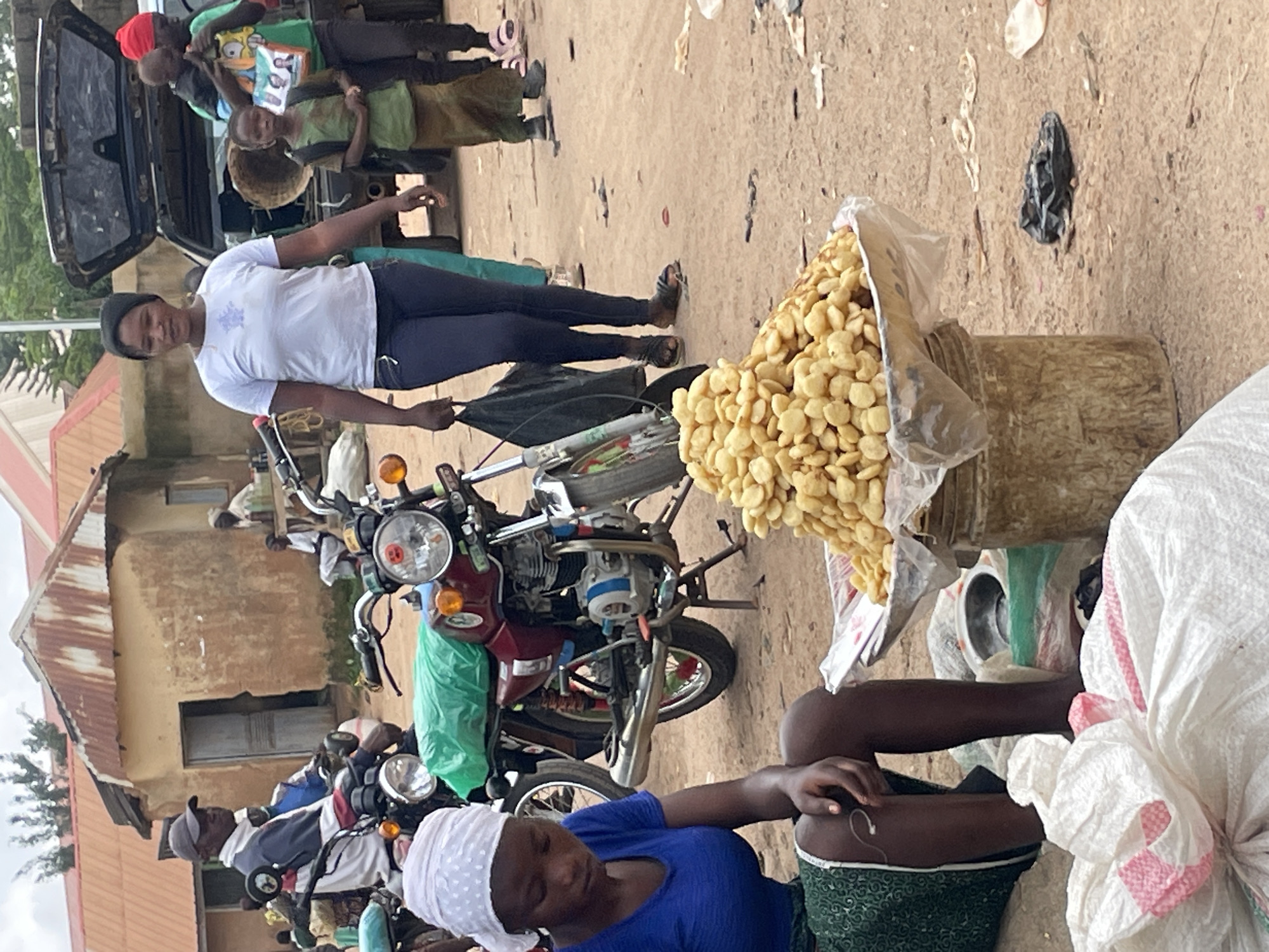 Morning market activity in Wang, Nigeria