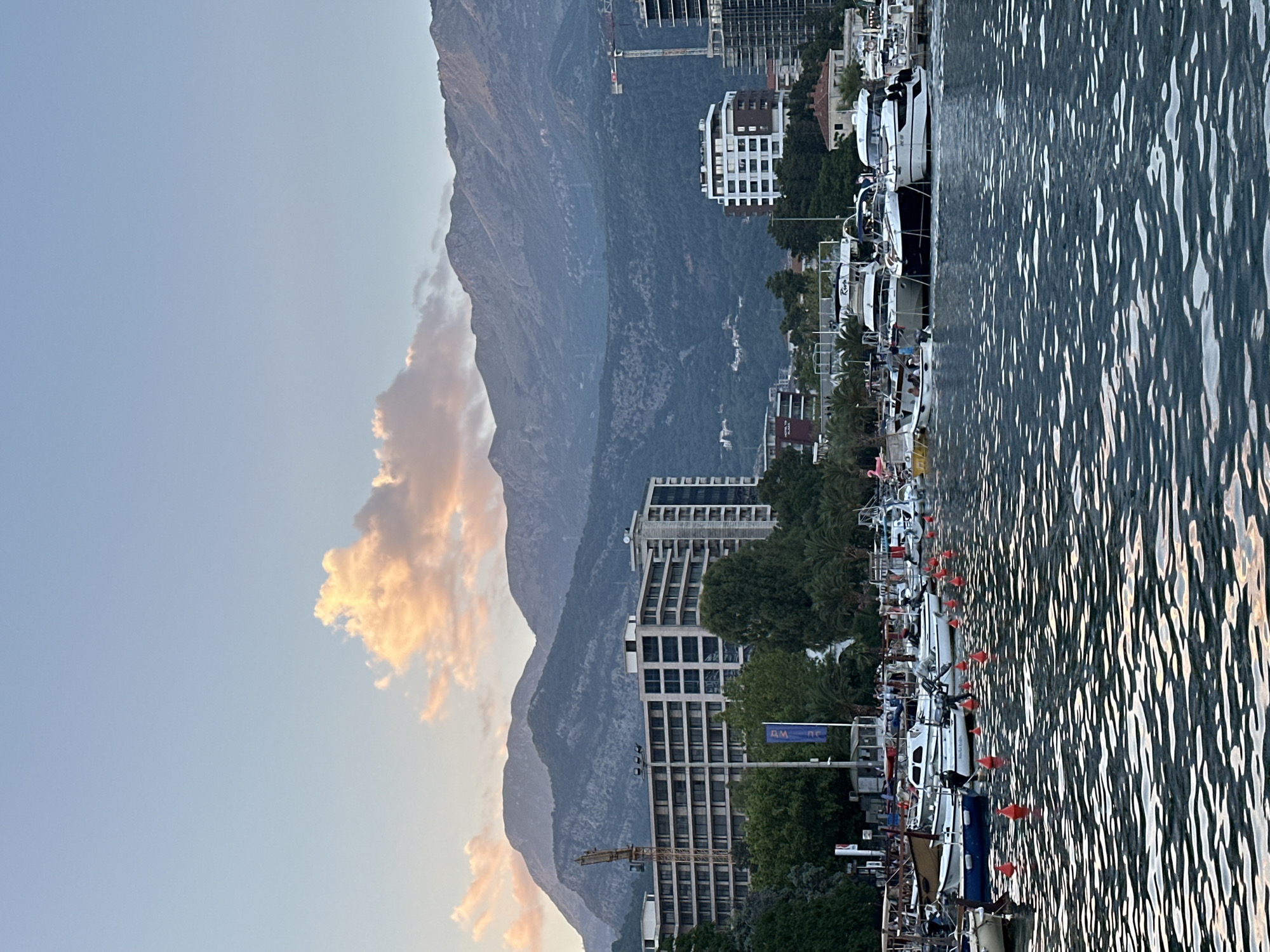 Budva's Old Town and harbor buzzing on a summer evening