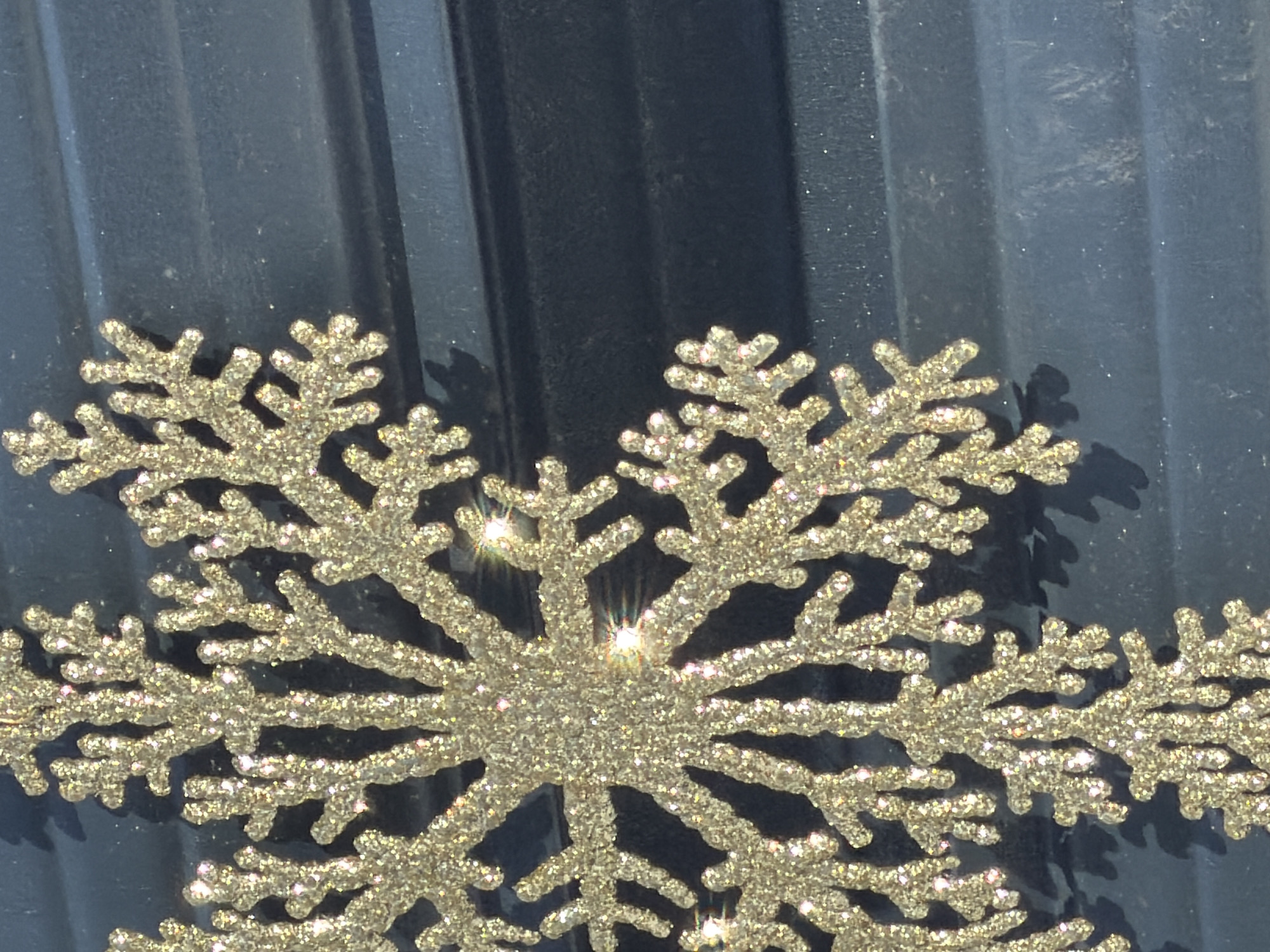 Child's bicycle and winter decorations documented in Dubovaya