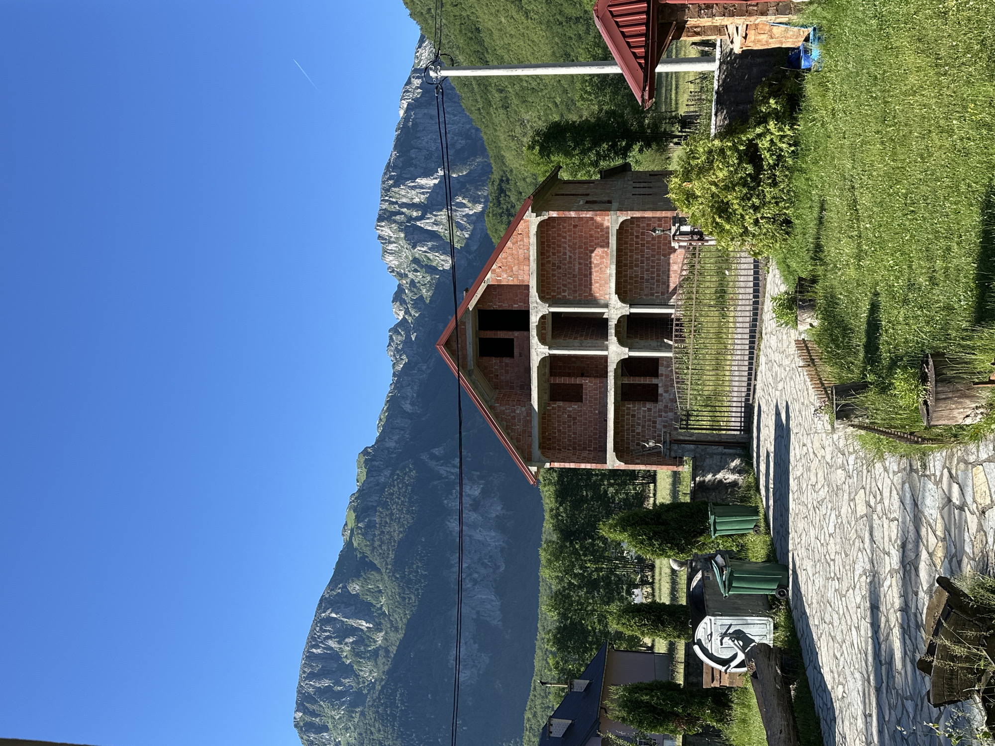 Morning scenes from mountain town Gusinje, Montenegro
