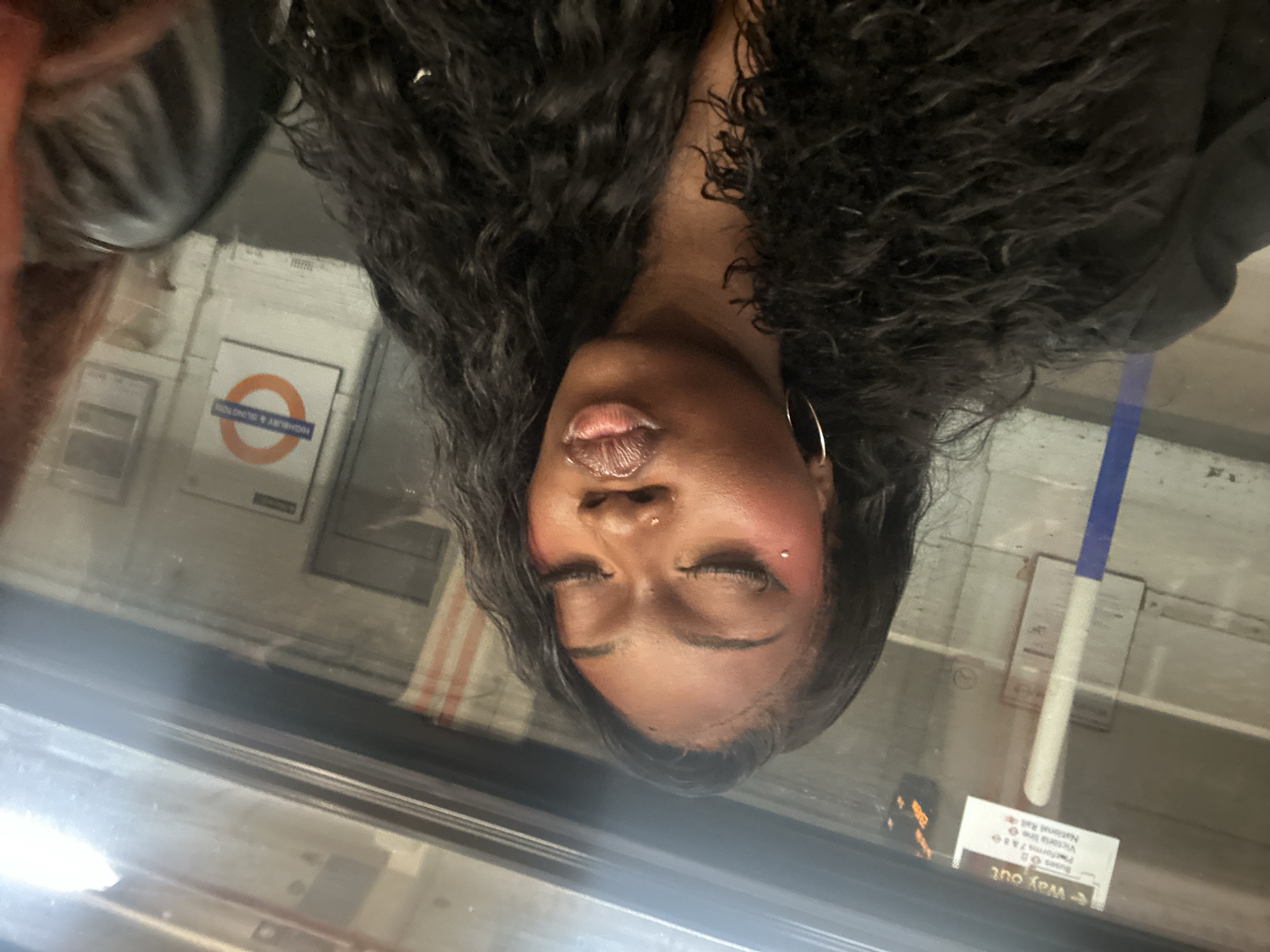 Evening commute captured on London Underground near Highbury station