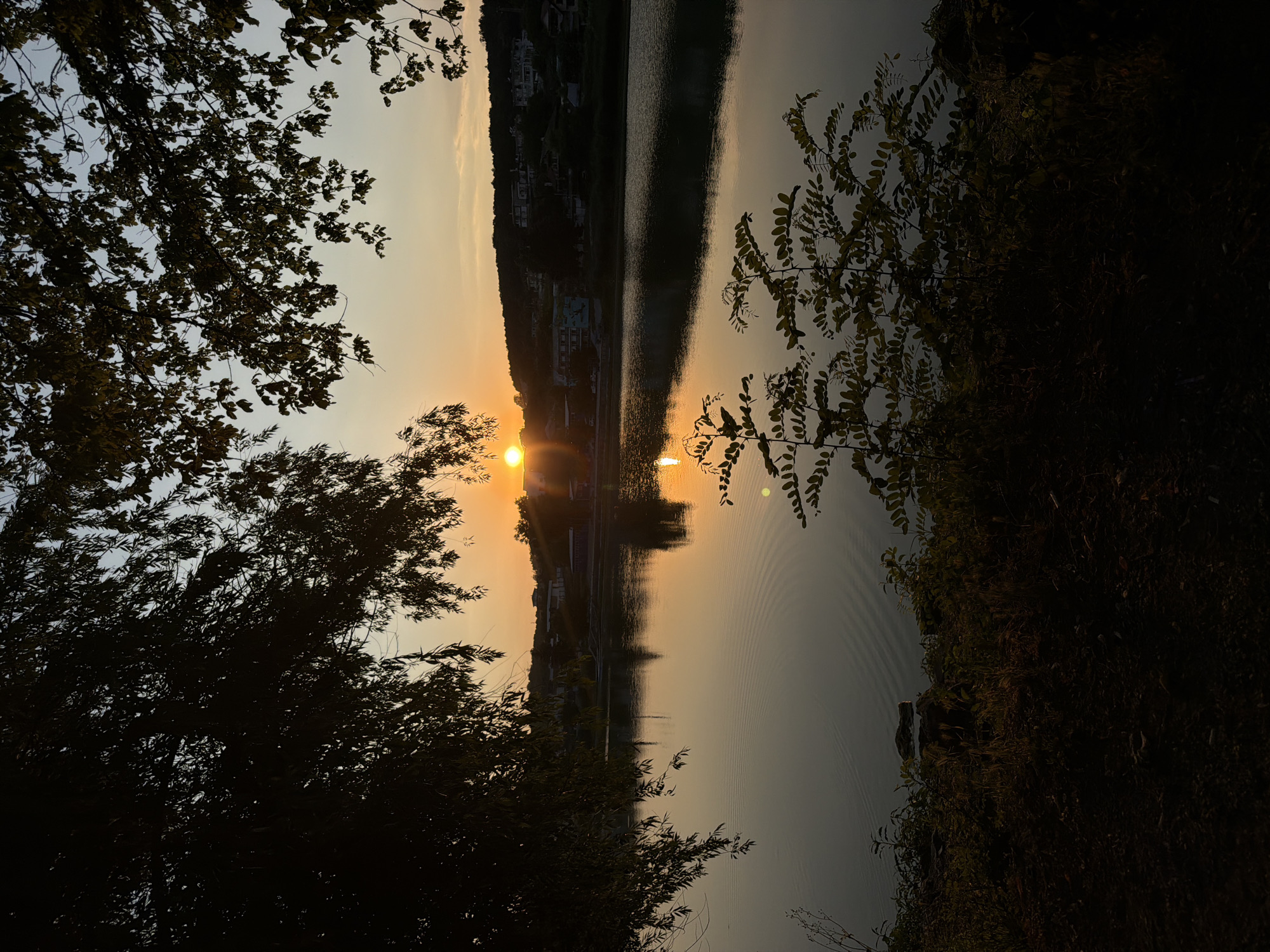 Riverside campsite evening in Nikolovo, Bulgaria