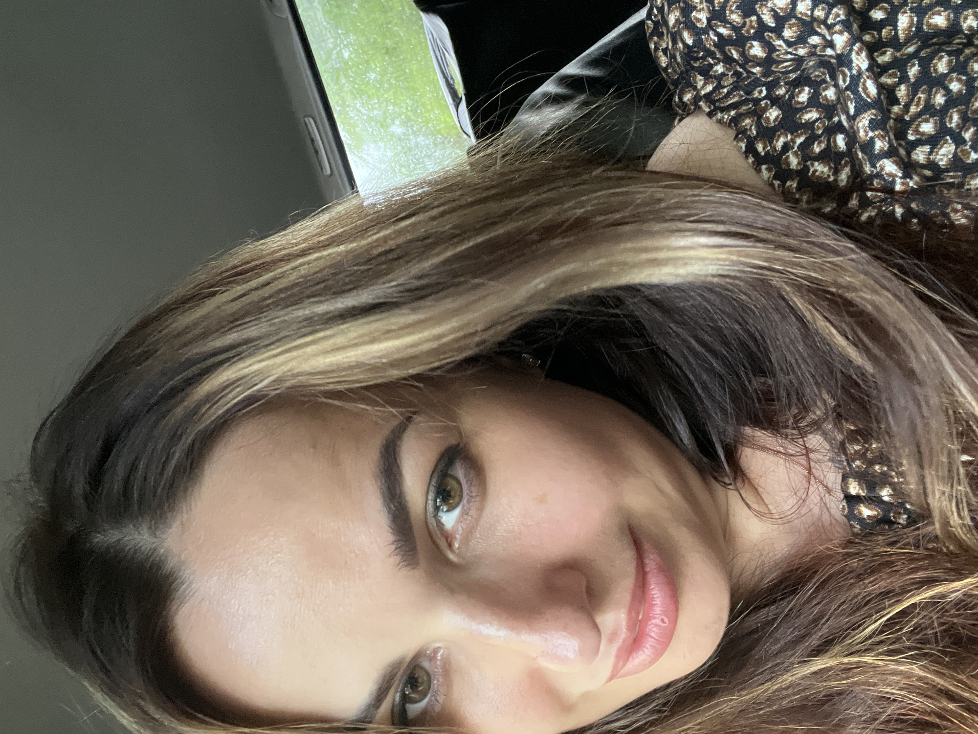 Selfies and candids inside a moving car on a rainy day